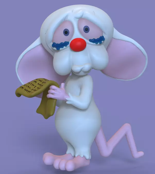 THE BRAIN FROM PINKY AND THE BRAIN CHRISTMAS SPECIAL 3D print model_0