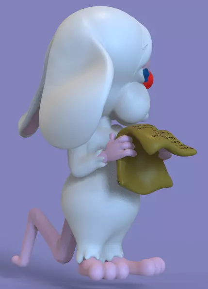 THE BRAIN FROM PINKY AND THE BRAIN CHRISTMAS SPECIAL 3D print model_4