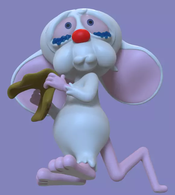THE BRAIN FROM PINKY AND THE BRAIN CHRISTMAS SPECIAL 3D print model_7