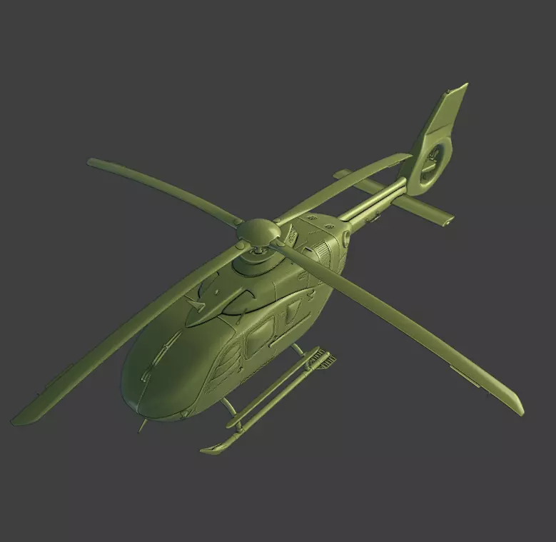 Airbus H135 helicopter ready for 3D printing 3D print model_1