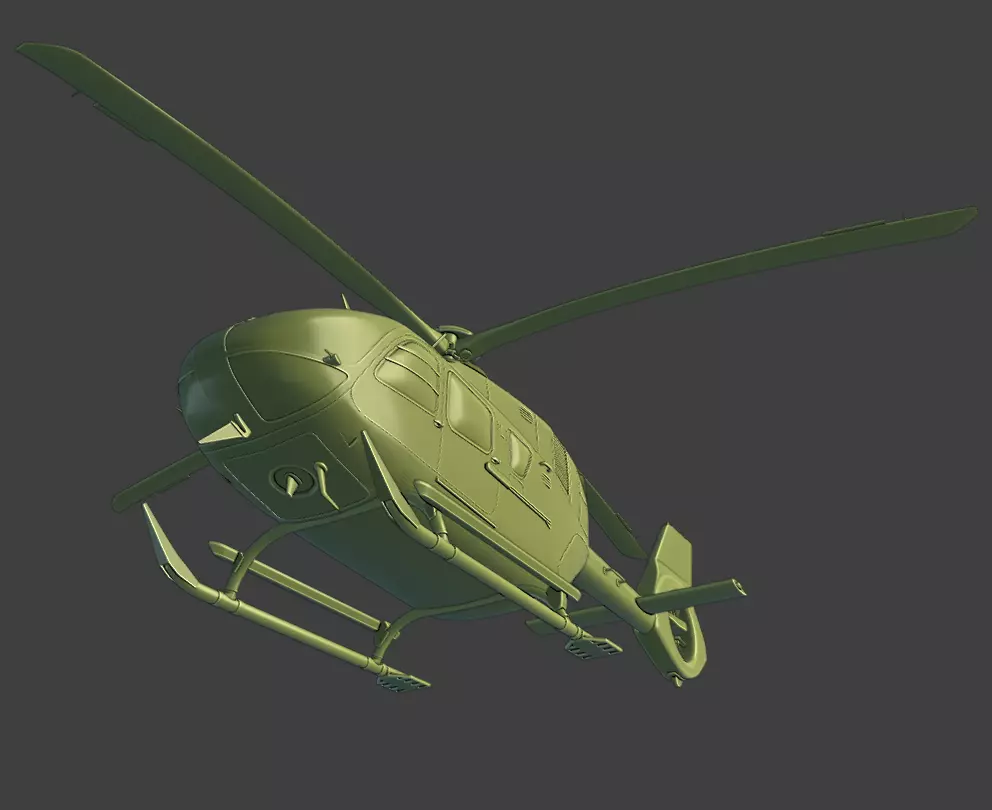 Airbus H135 helicopter ready for 3D printing 3D print model_2