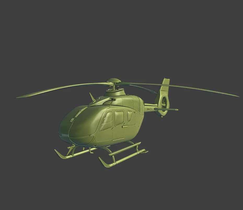 Airbus H135 helicopter ready for 3D printing 3D print model_0