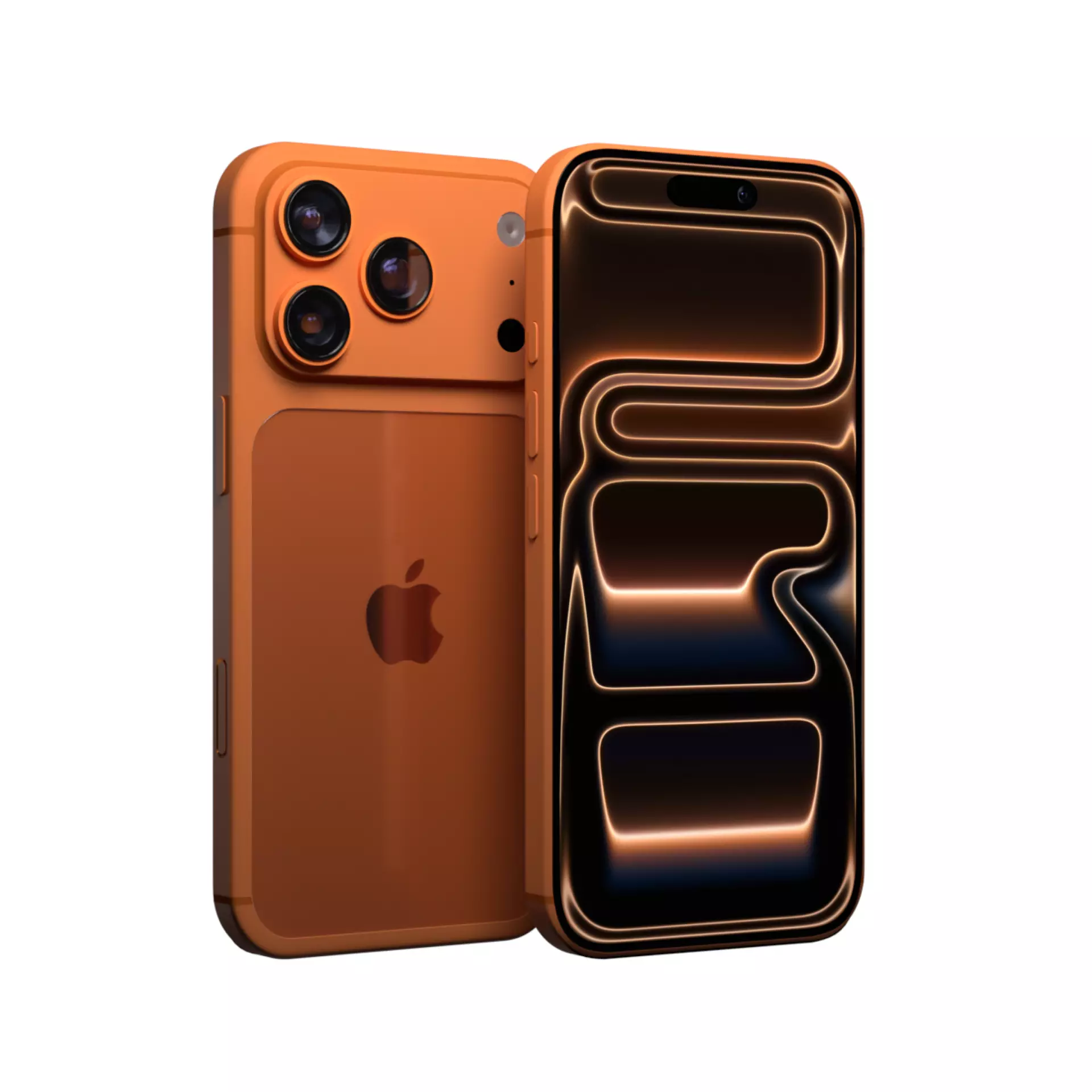 iPhone 17 Pro Cosmic Orange 3D model_0