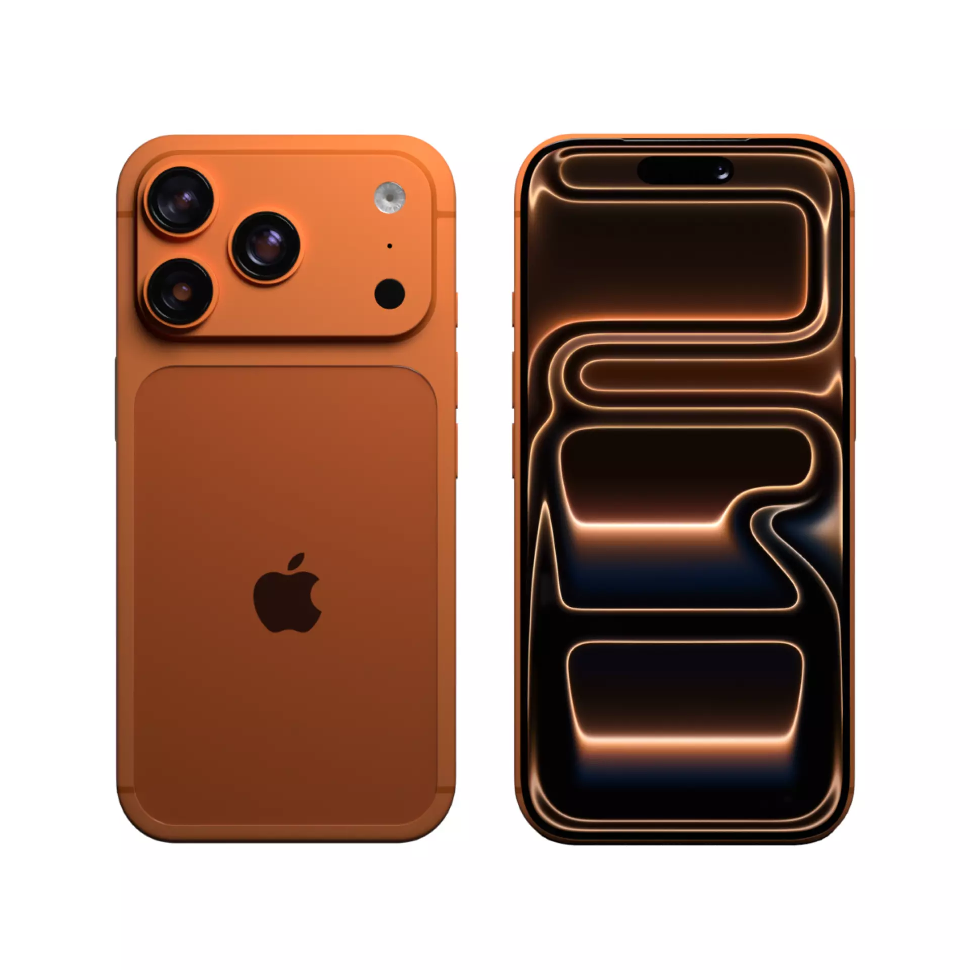 iPhone 17 Pro Cosmic Orange 3D model_1
