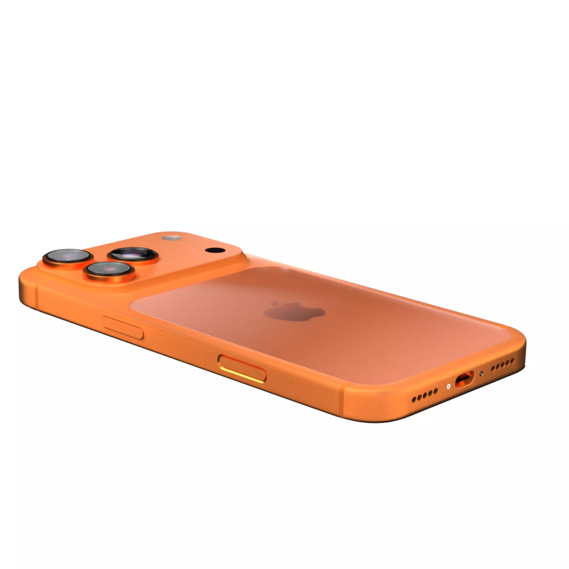 iPhone 17 Pro Cosmic Orange 3D model_4