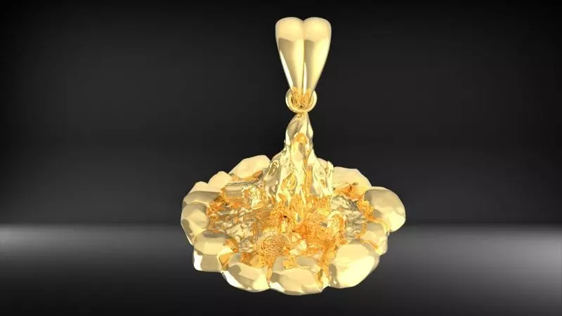 Campfire Pendant 3D print model