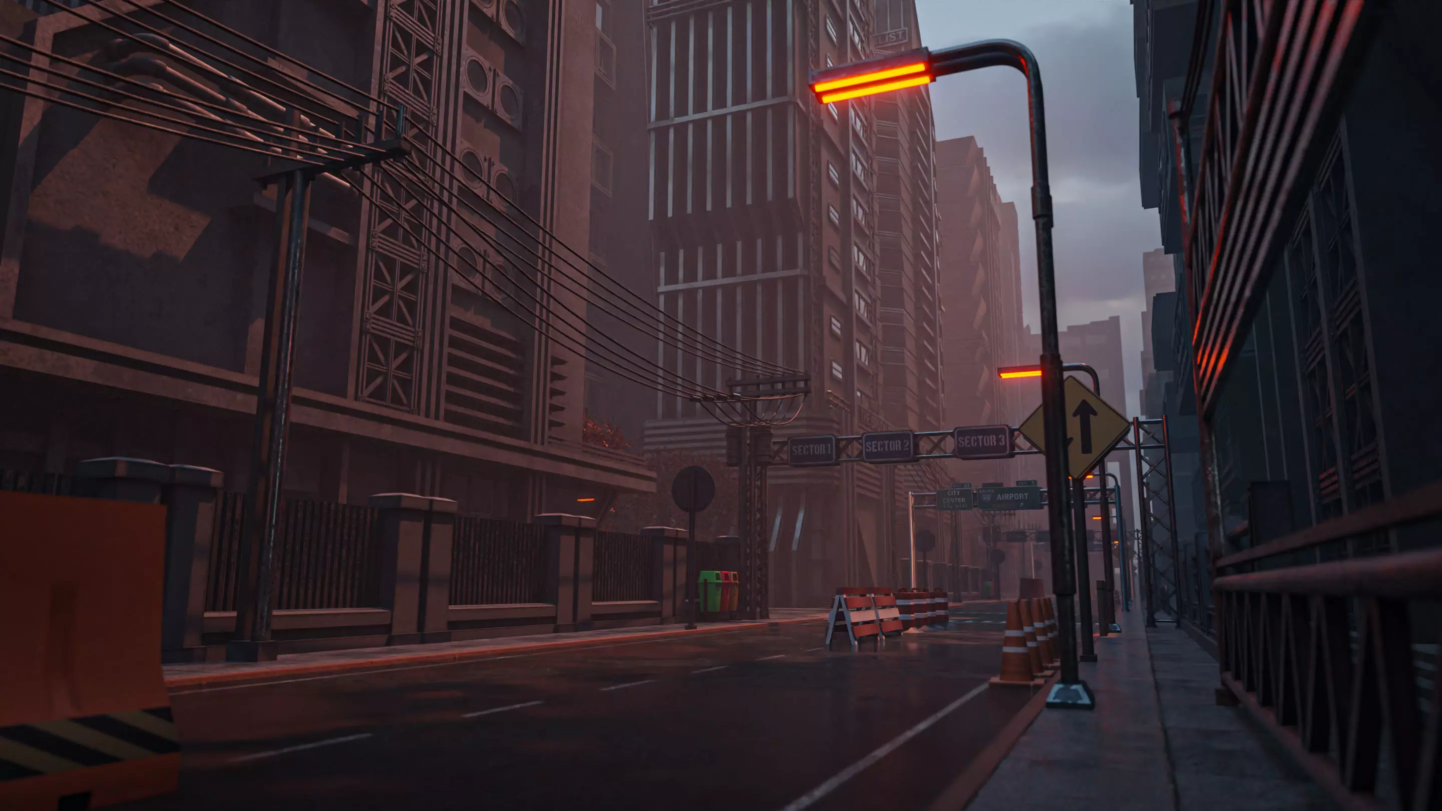 DYSTOPIAN BRUTALIST CITY DEMO FILE AND ALL ASSETS 3D Model Collection_10