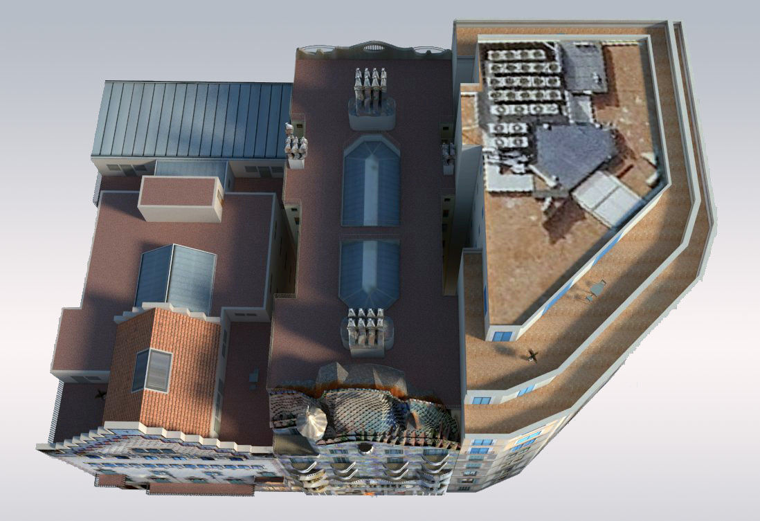 Barcelona Landmarks Low-poly 3D model_4