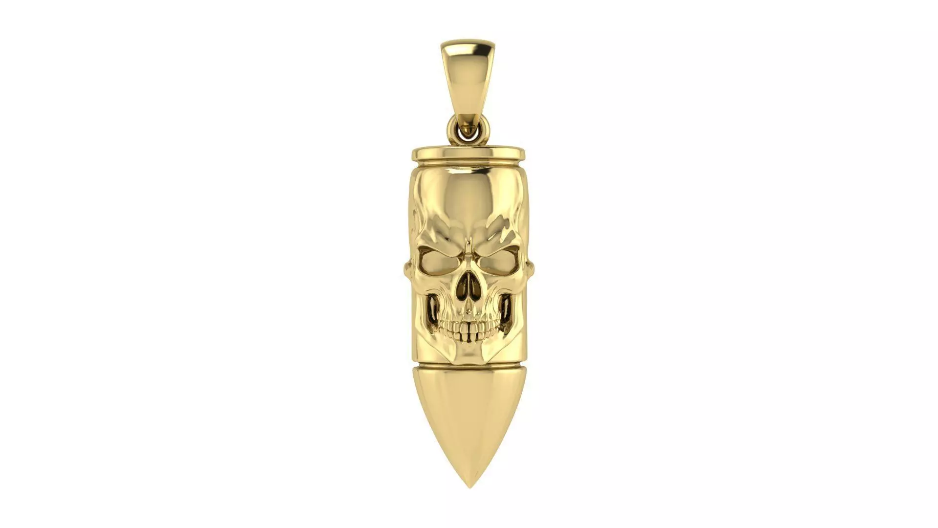 Skull Bullet Pendant 3D print model