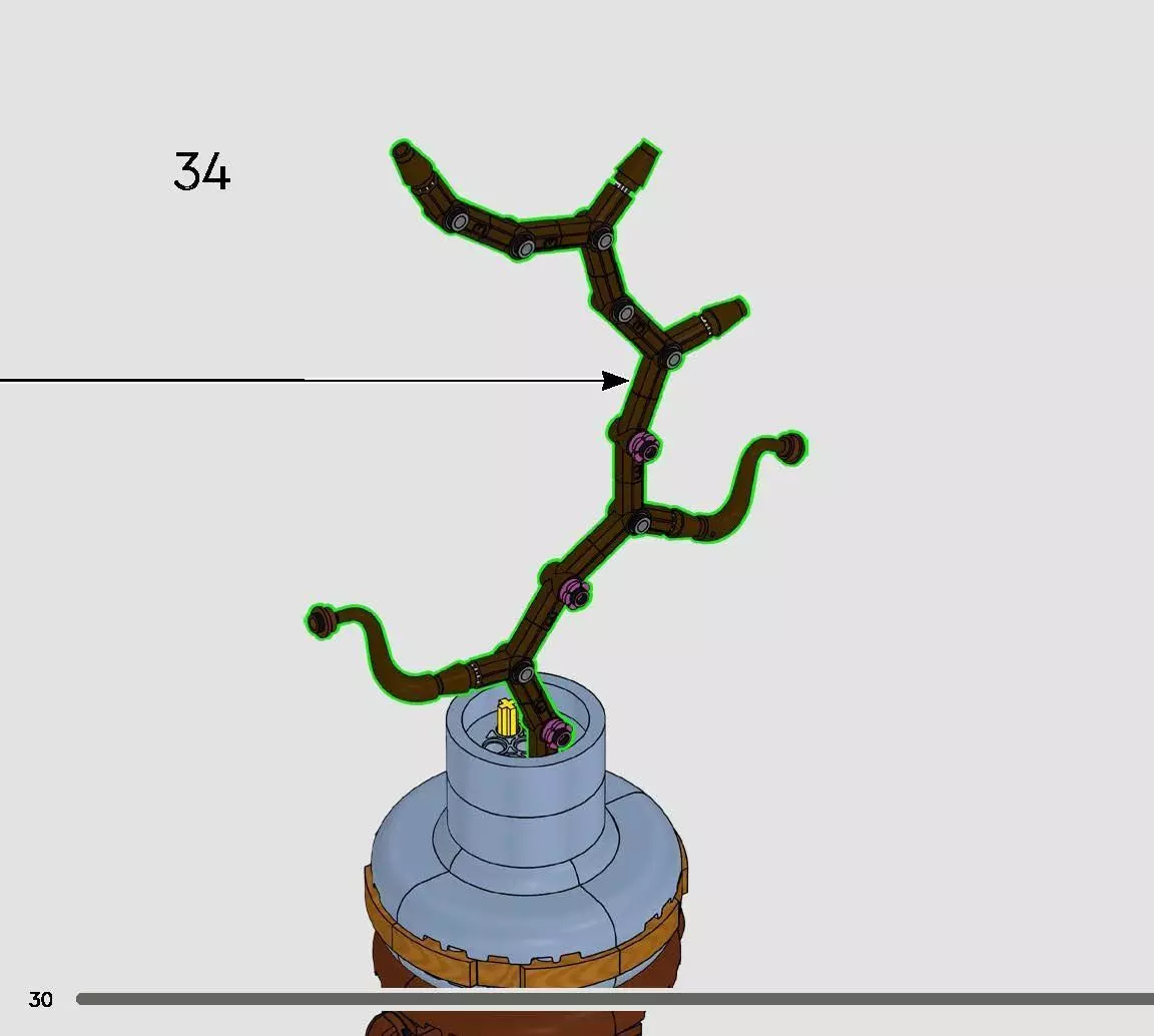 TwindBricks3D - 10369 Plum Blossom 3D print model_24