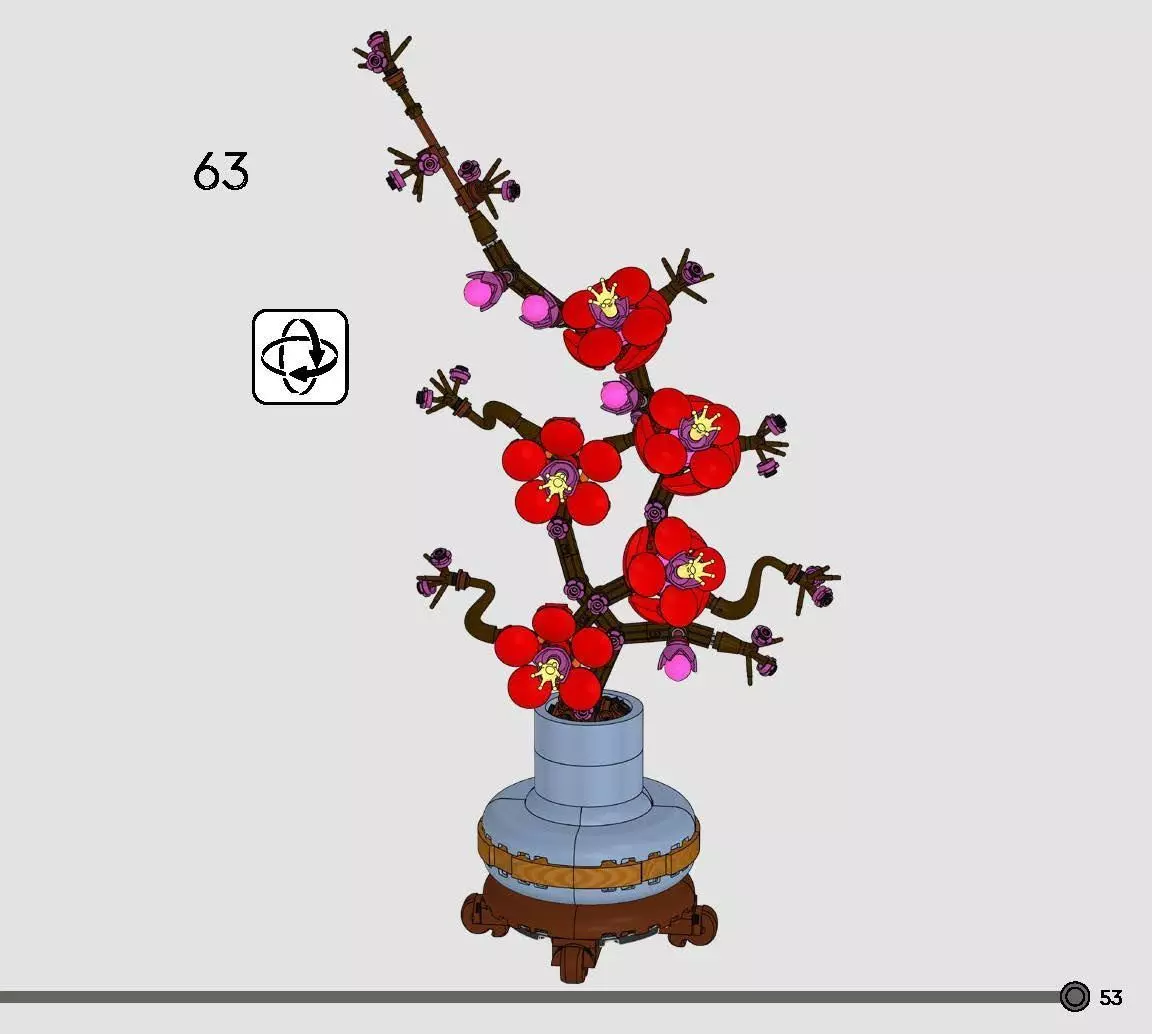 TwindBricks3D - 10369 Plum Blossom 3D print model_47
