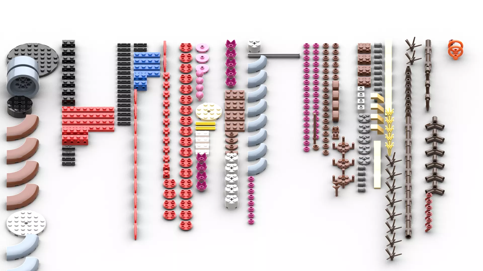 TwindBricks3D - 10369 Plum Blossom 3D print model_1