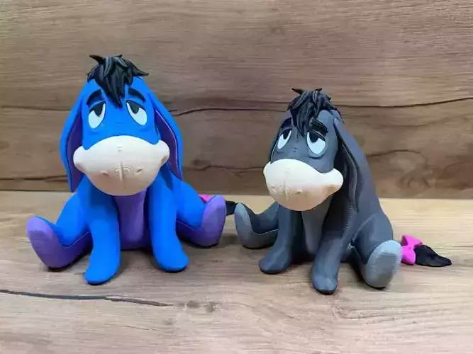 Cute Cartoon Donkey 3D Model