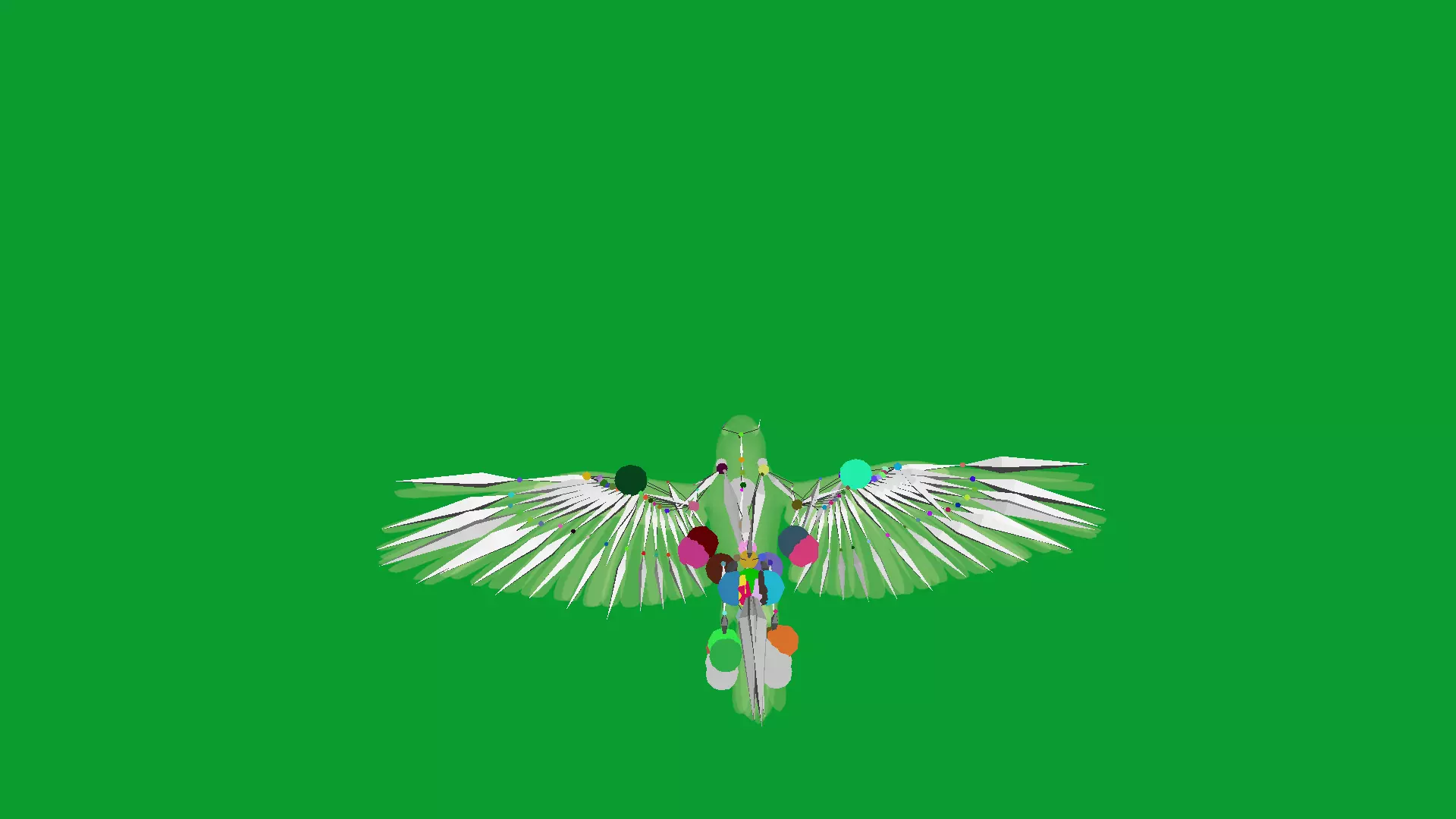 Eurasian Tree Sparrow Low-poly 3D model_22