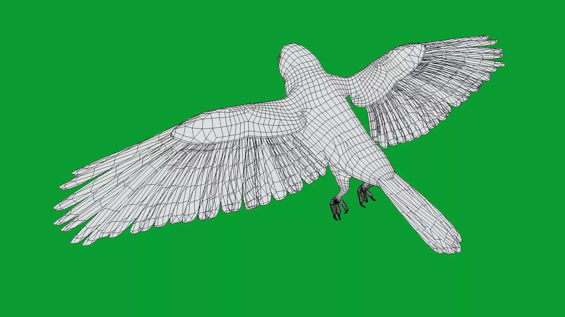 Eurasian Tree Sparrow Low-poly 3D model_9