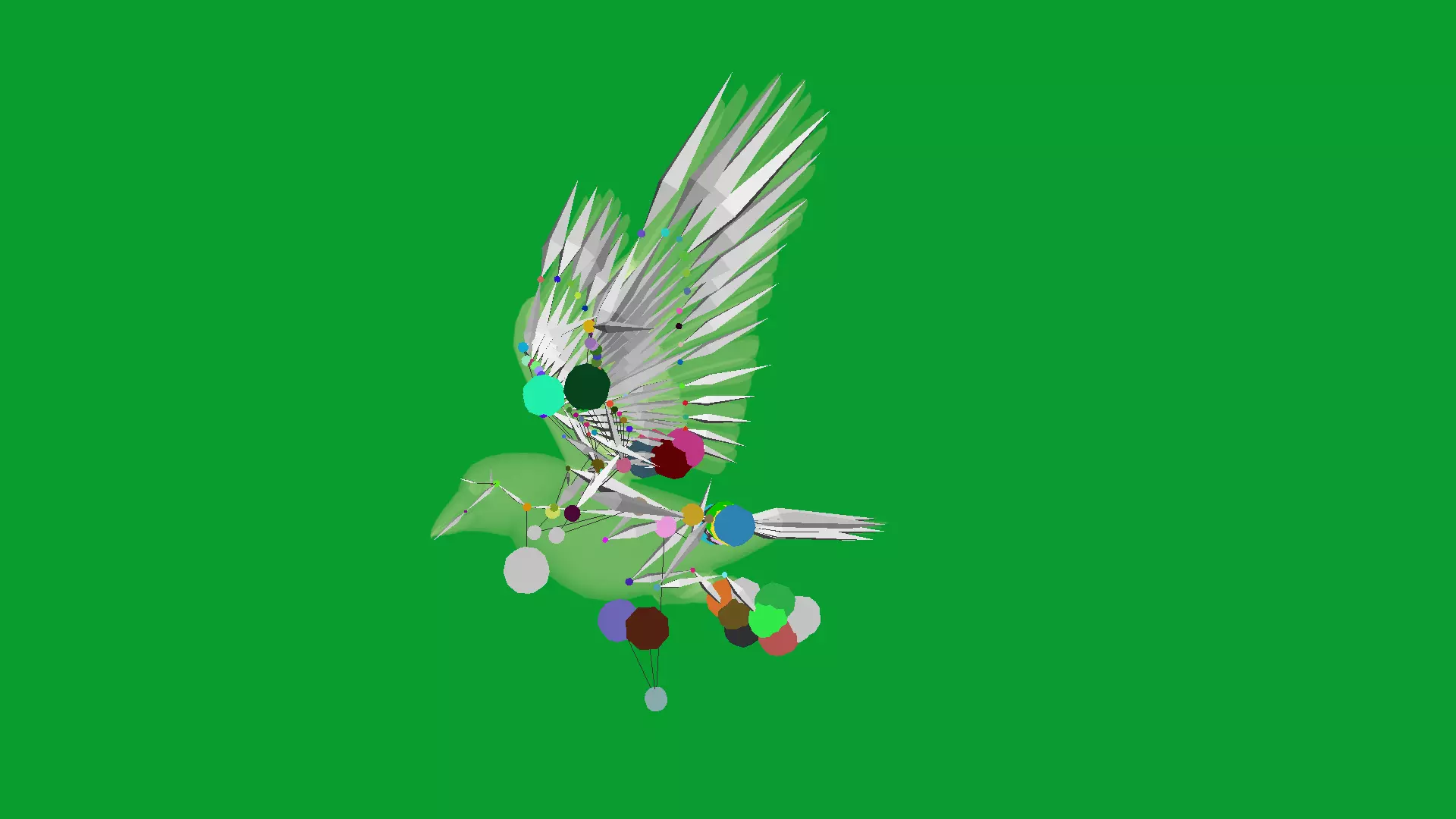 Eurasian Tree Sparrow Low-poly 3D model_29