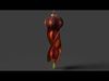 Chinese red lantern  3D model_1