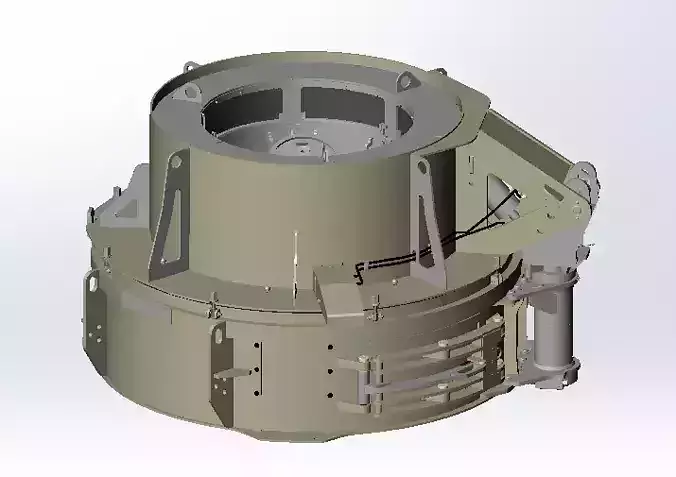 3D model drawing of Nordberg B9100SE sand making machine