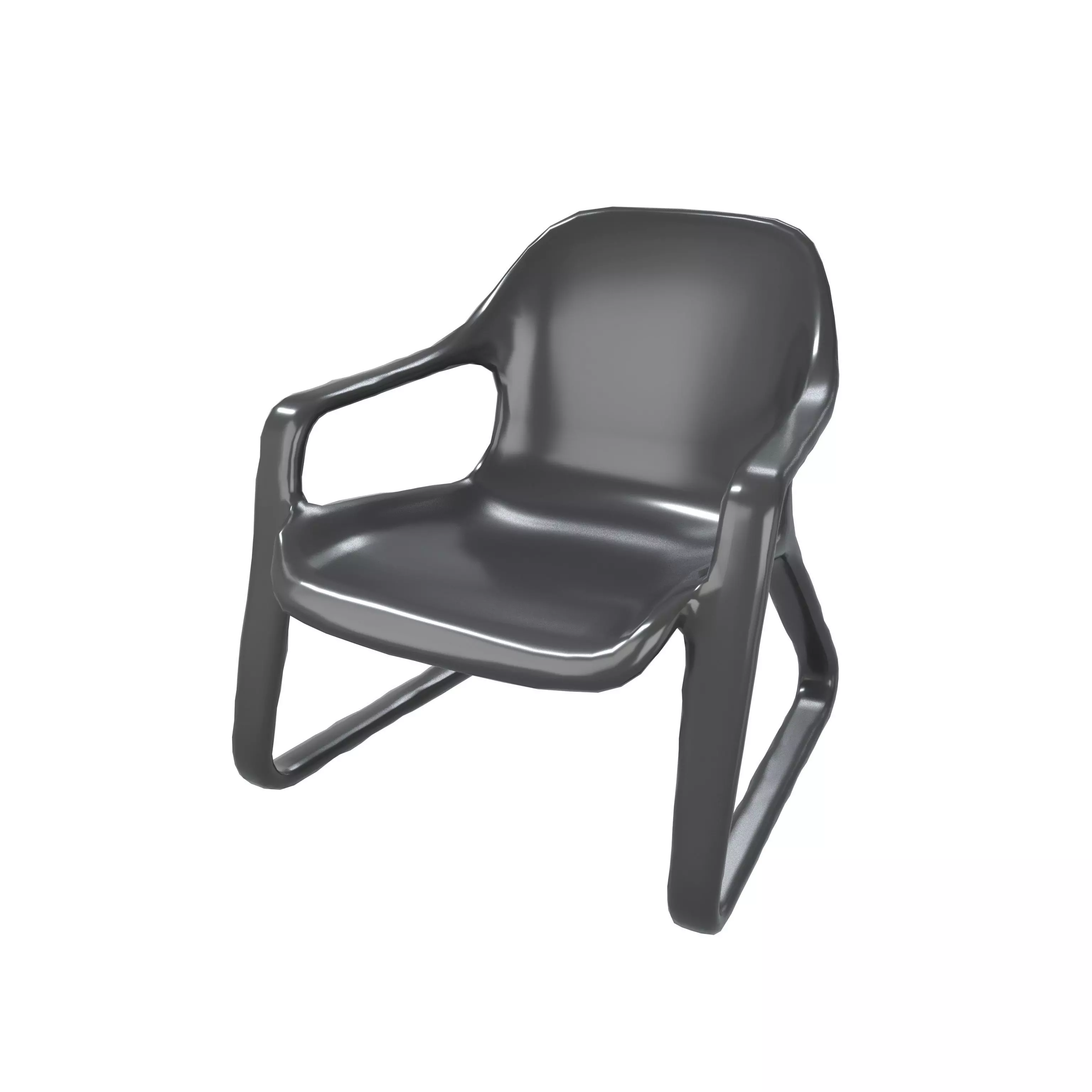 Modern Design Chair v1 002 Low-poly 3D model_0