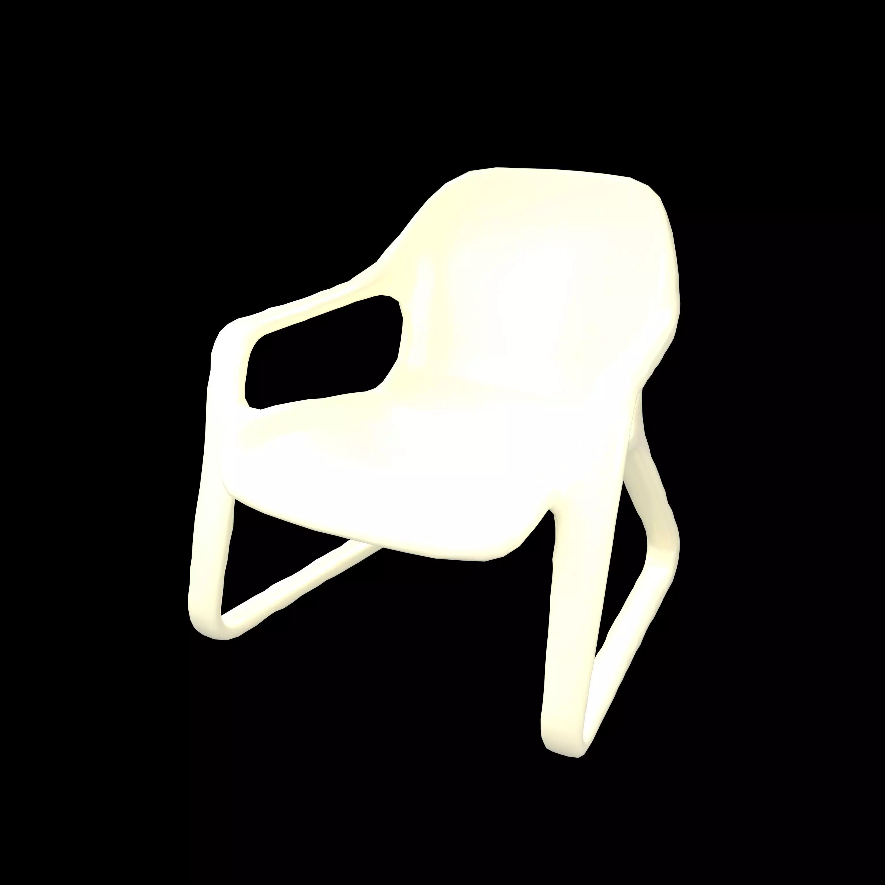 Modern Design Chair v1 003 Low-poly 3D model_0