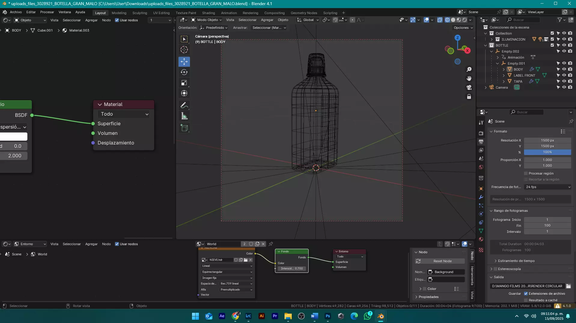TEQUILA GRAN MALO  Low-poly 3D model_3