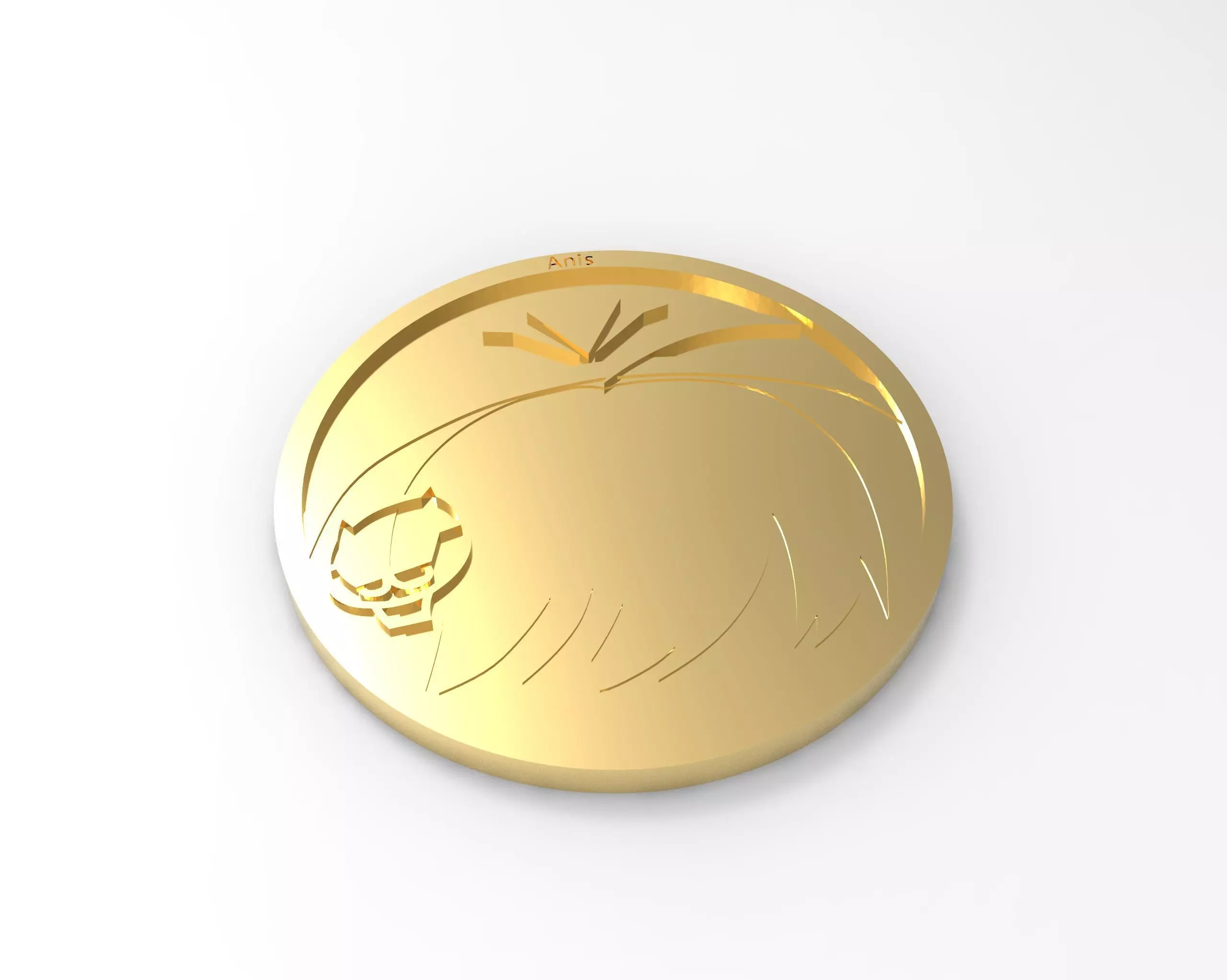 NIKKE Anis theme coin 3D print model_0