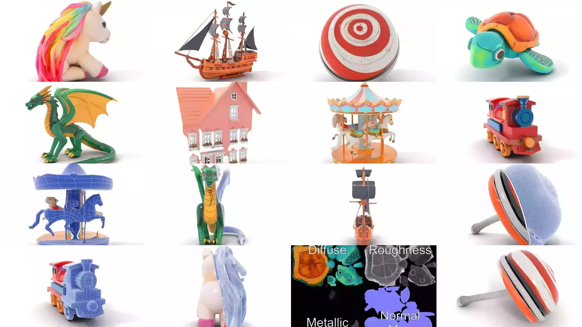 Charming 3D Toy Models Pack 3D Model Collection_25