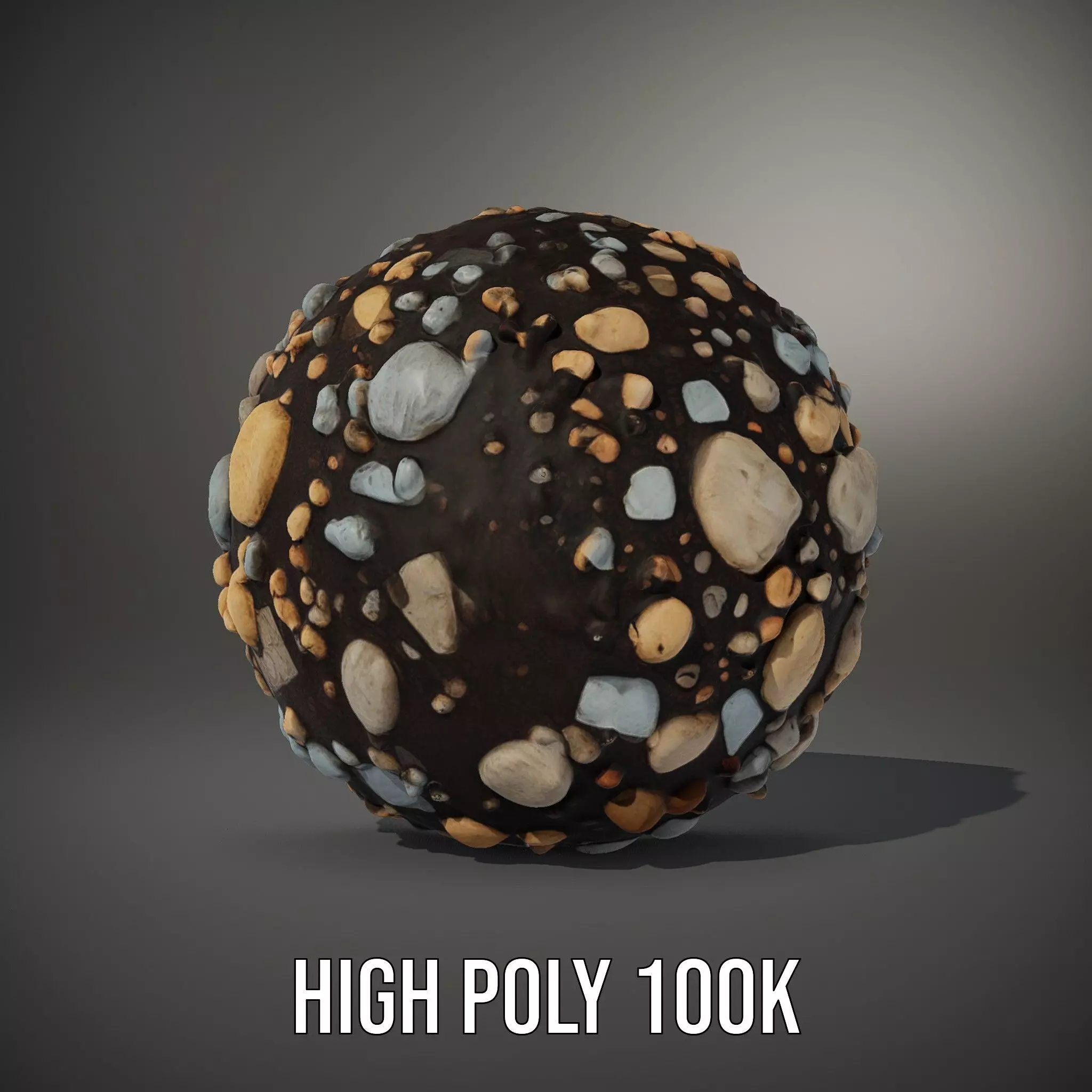 Textured Pebble Sphere model pack Texture_8