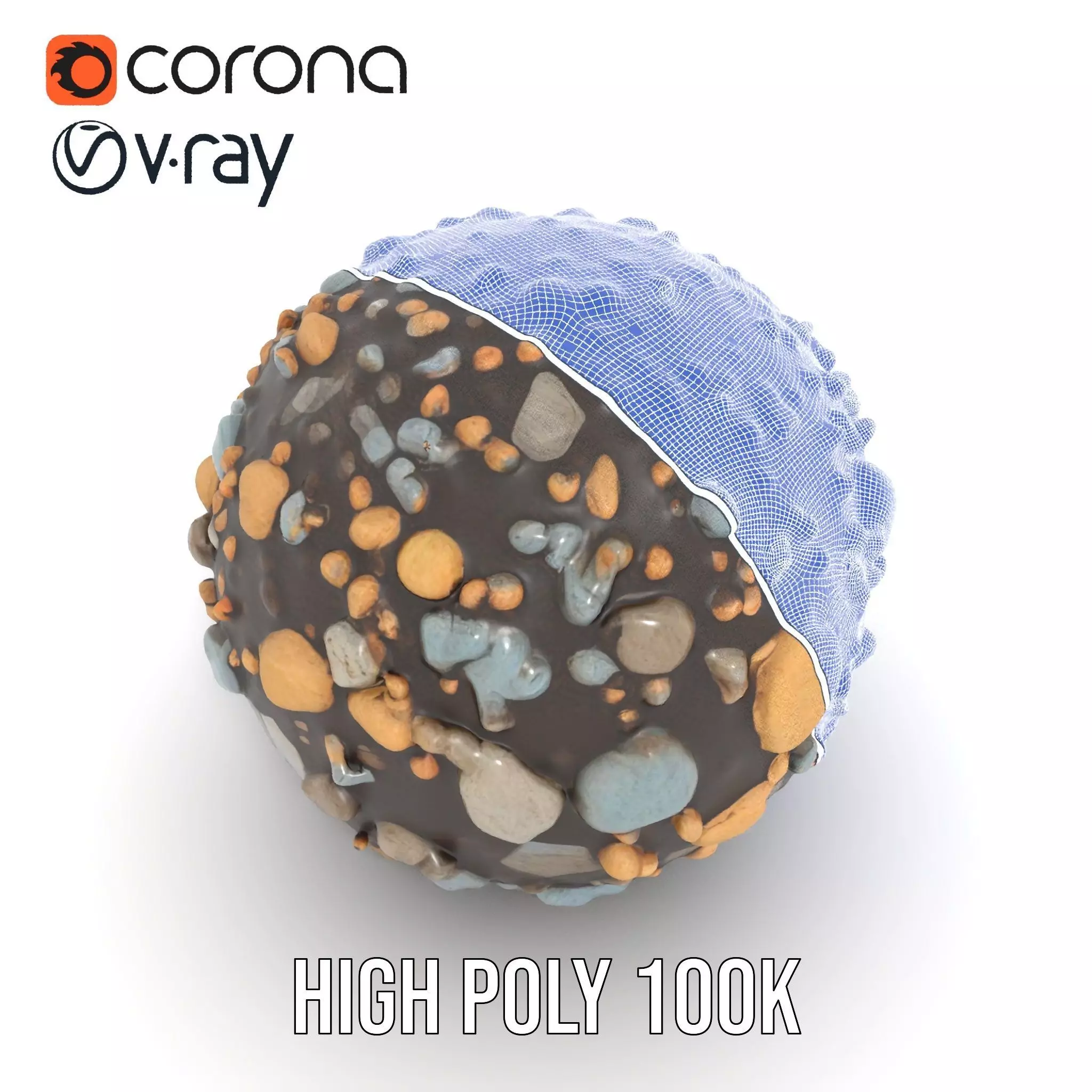 Textured Pebble Sphere model pack Texture_33