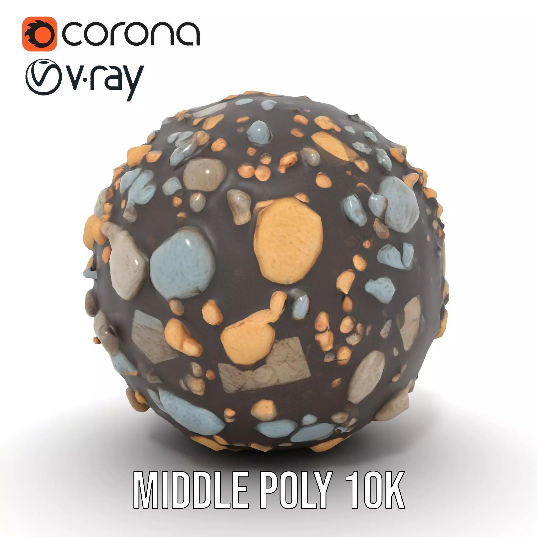 Textured Pebble Sphere model pack Texture_5