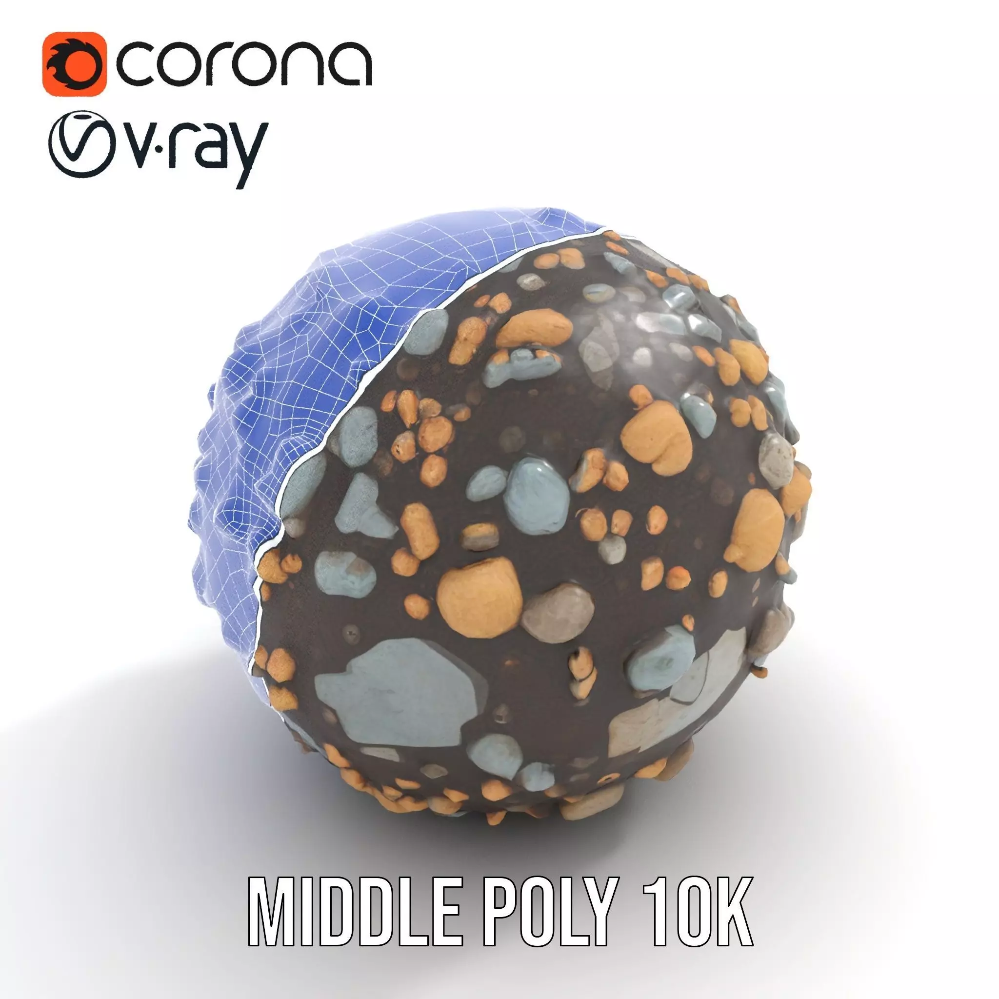 Textured Pebble Sphere model pack Texture_22