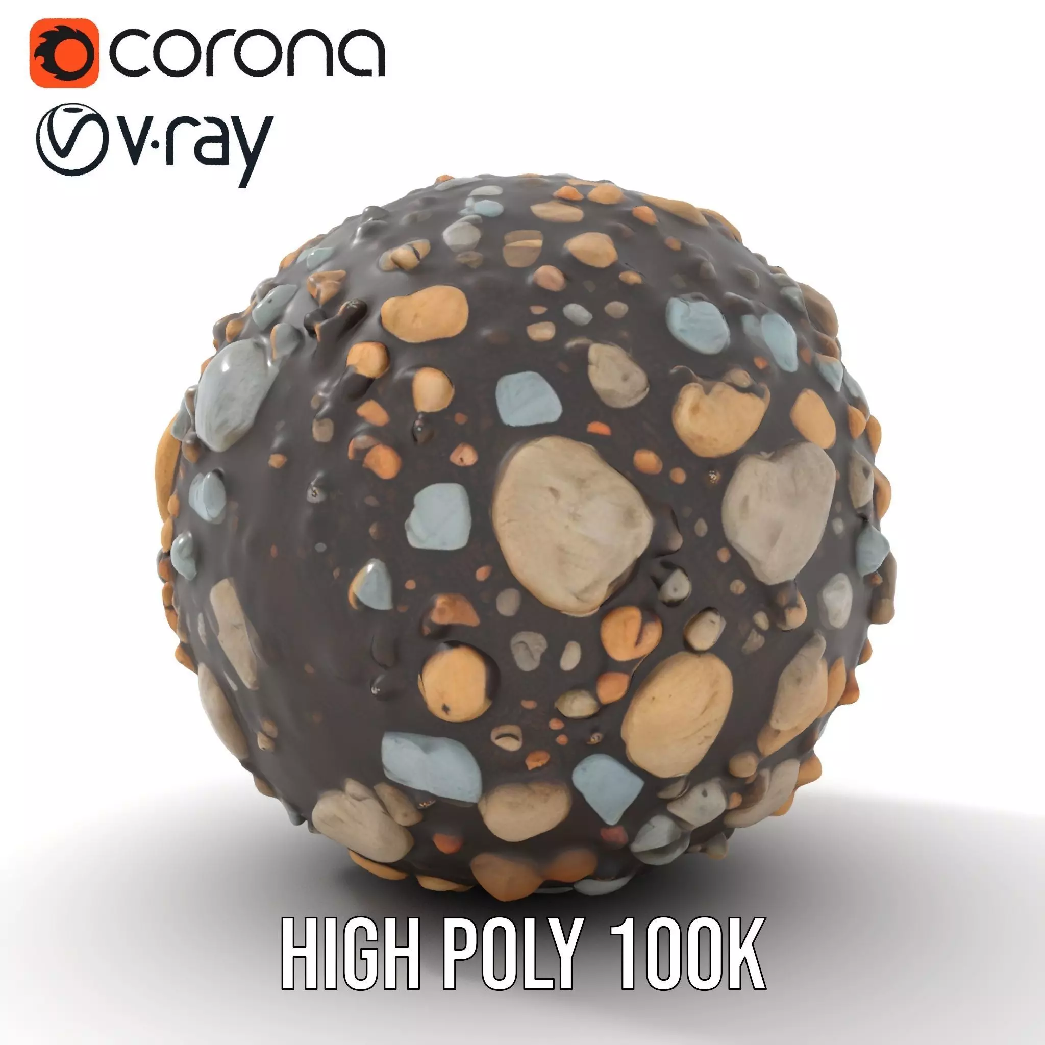 Textured Pebble Sphere model pack Texture_21