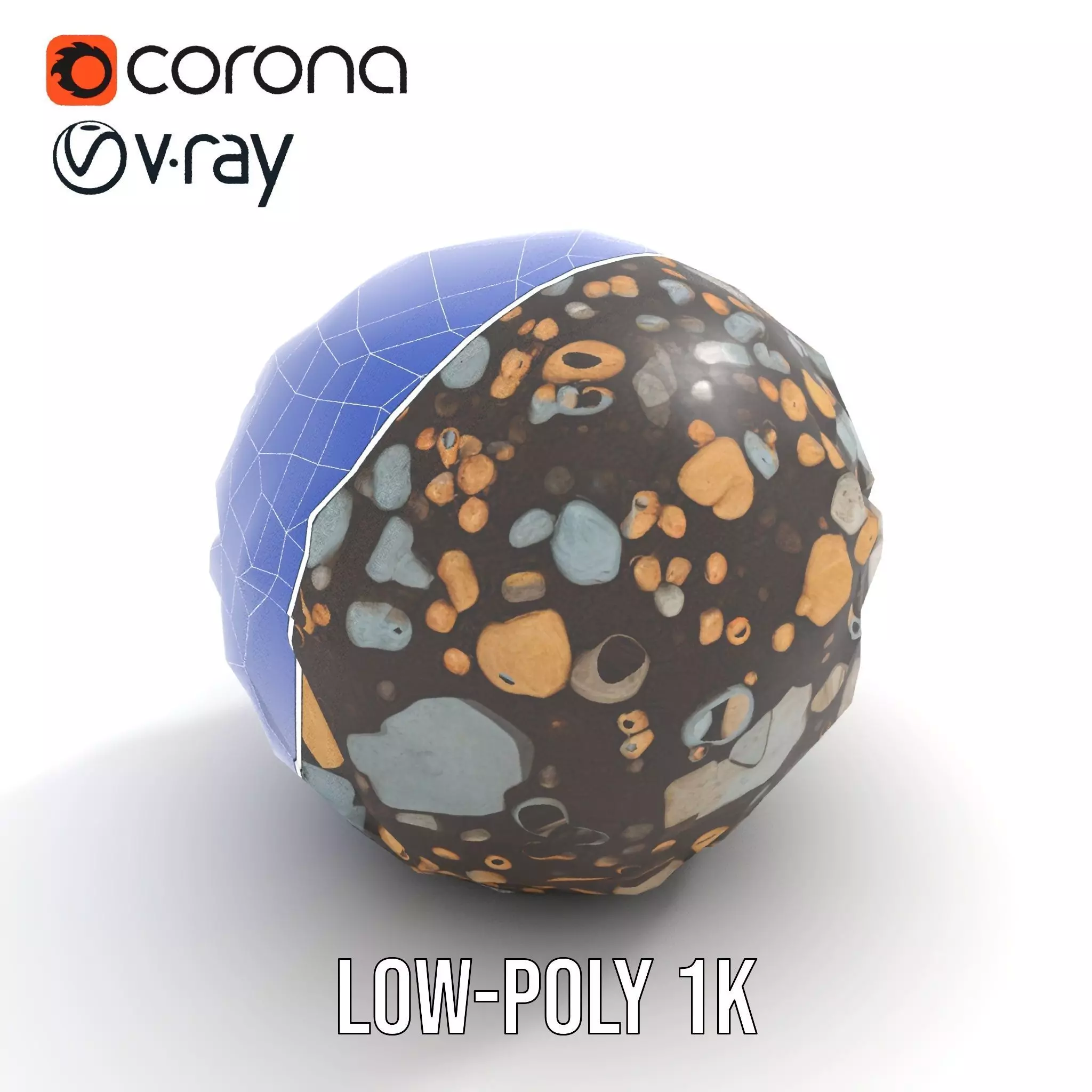 Textured Pebble Sphere model pack Texture_17