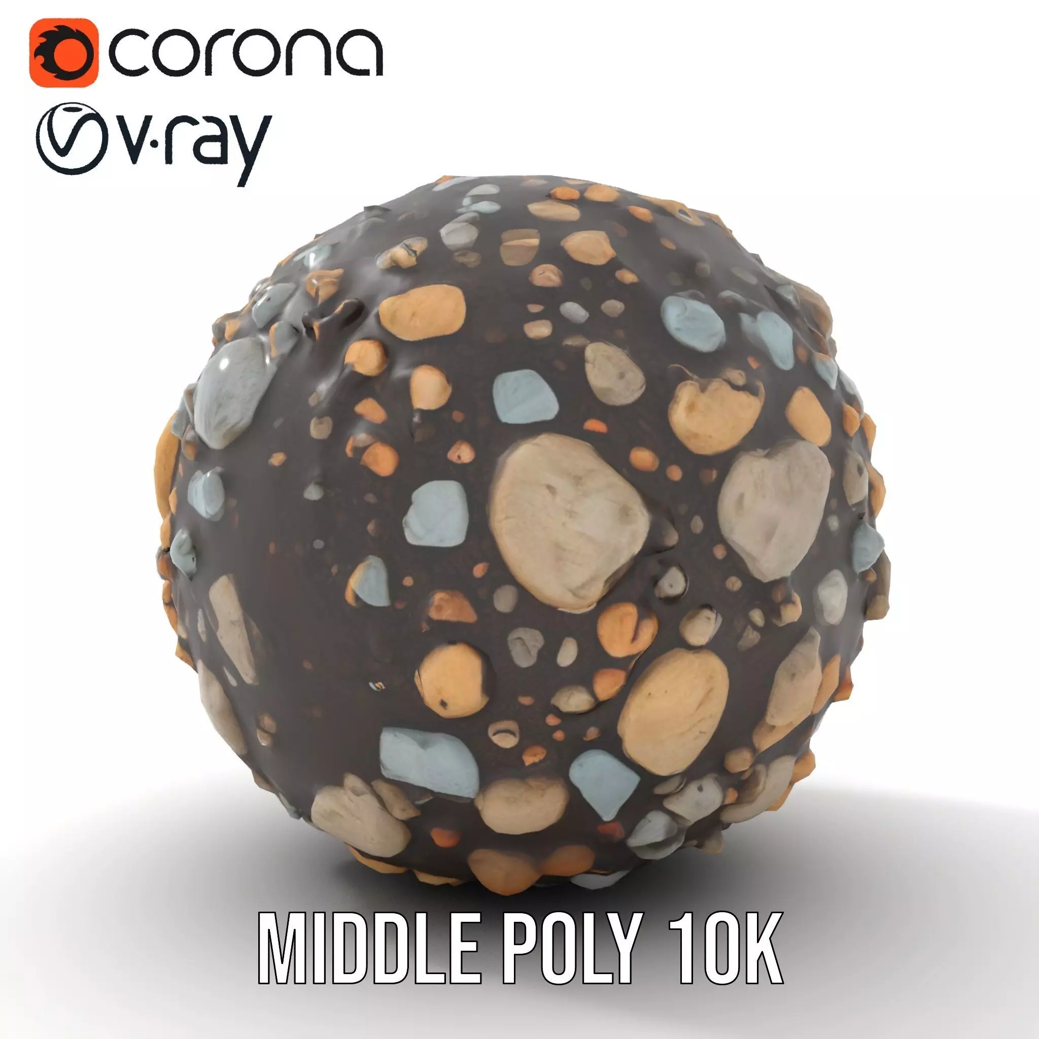 Textured Pebble Sphere model pack Texture_6
