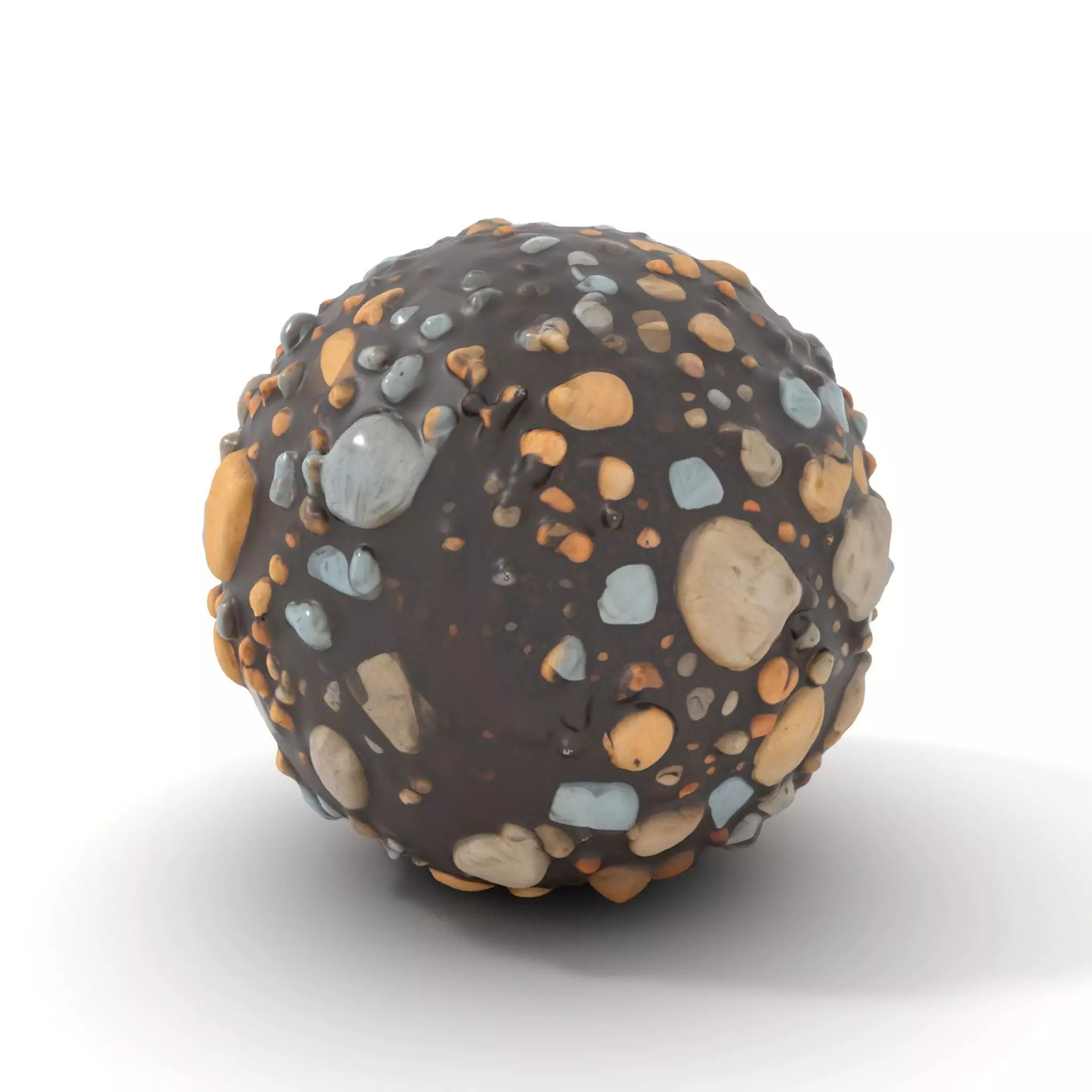 Textured Pebble Sphere model pack Texture_0