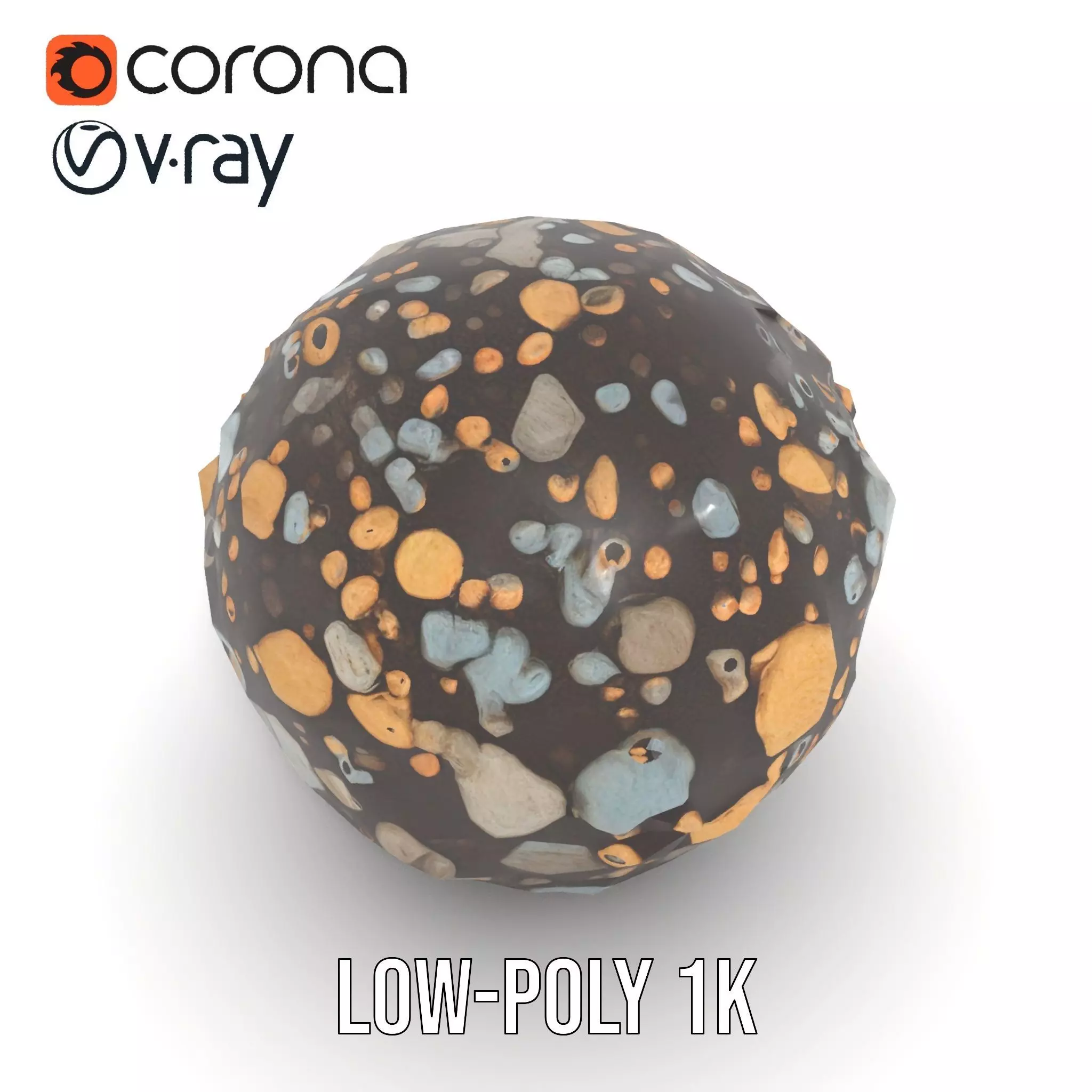 Textured Pebble Sphere model pack Texture_12