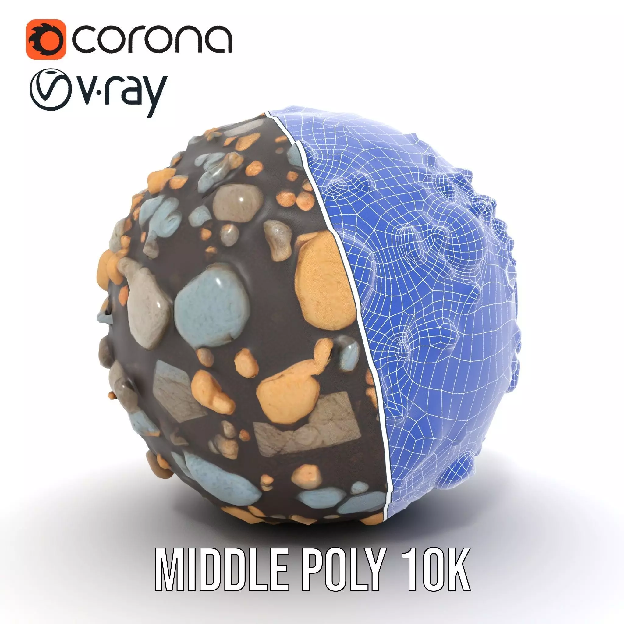 Textured Pebble Sphere model pack Texture_27