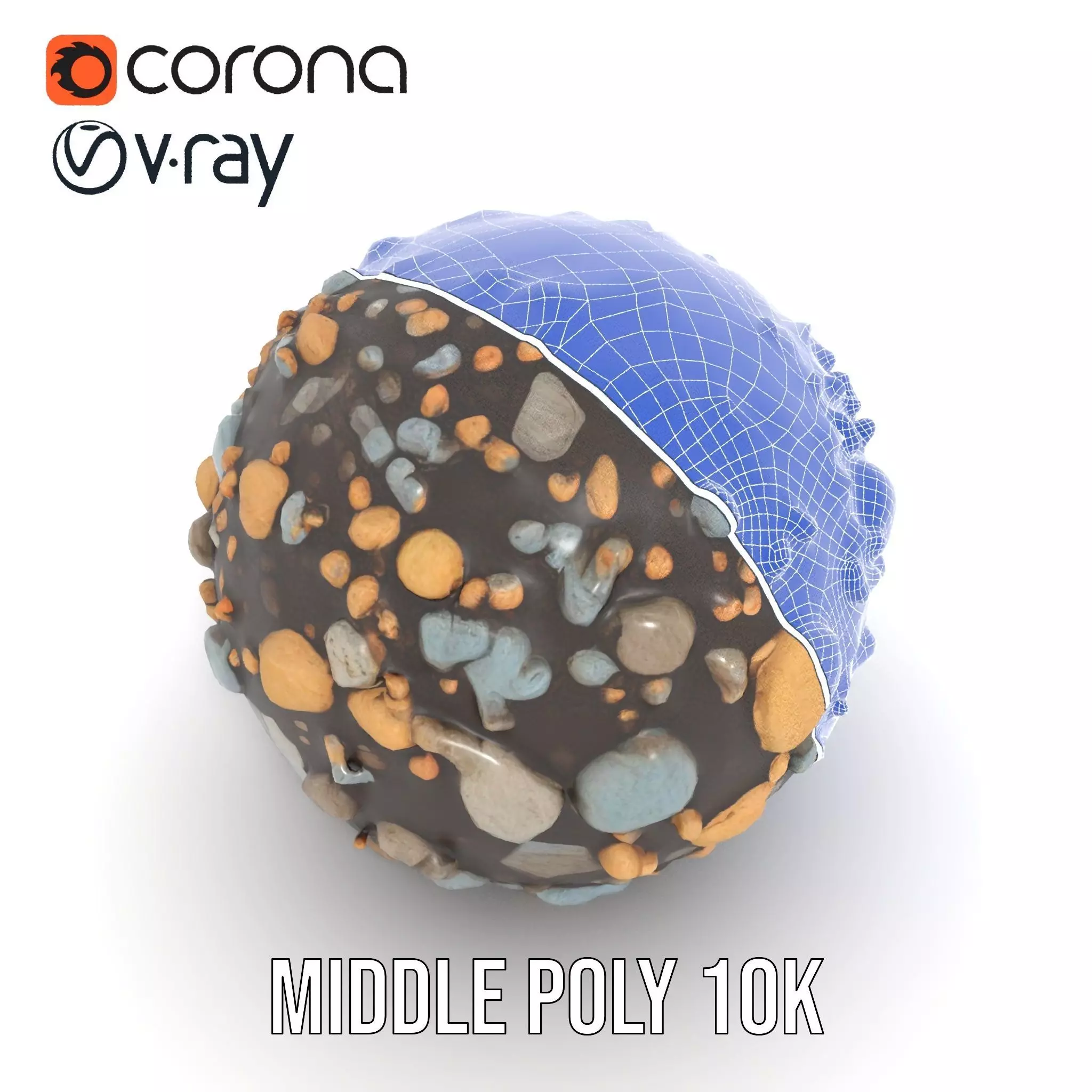 Textured Pebble Sphere model pack Texture_24