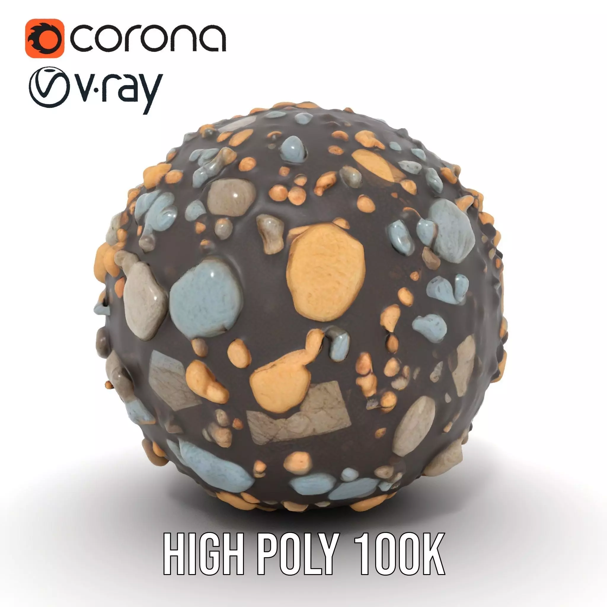 Textured Pebble Sphere model pack Texture_18