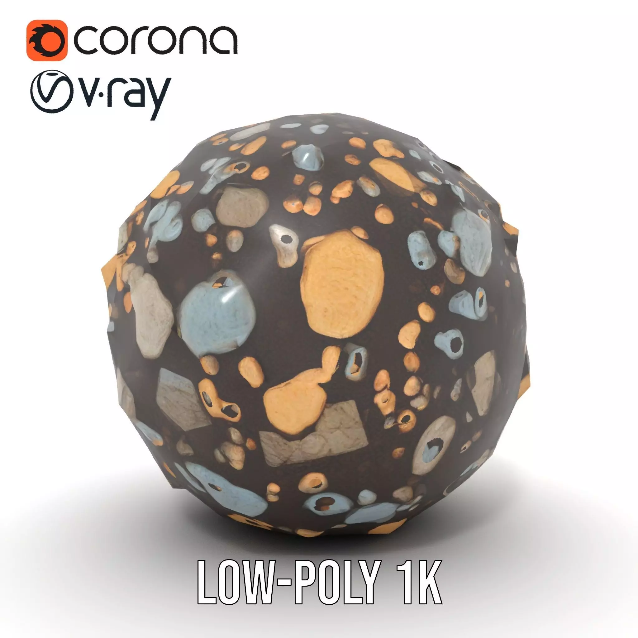 Textured Pebble Sphere model pack Texture_30