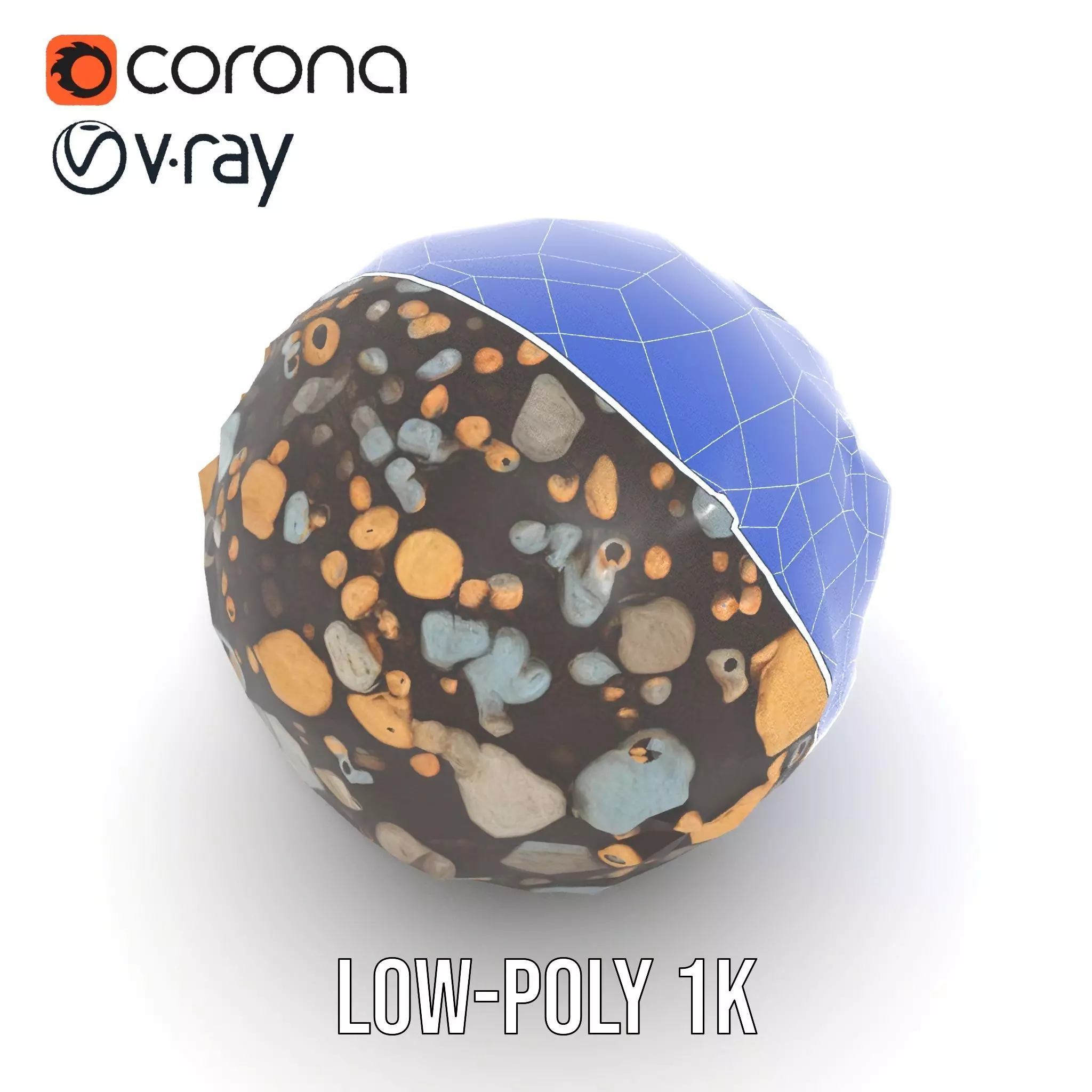 Textured Pebble Sphere model pack Texture_28