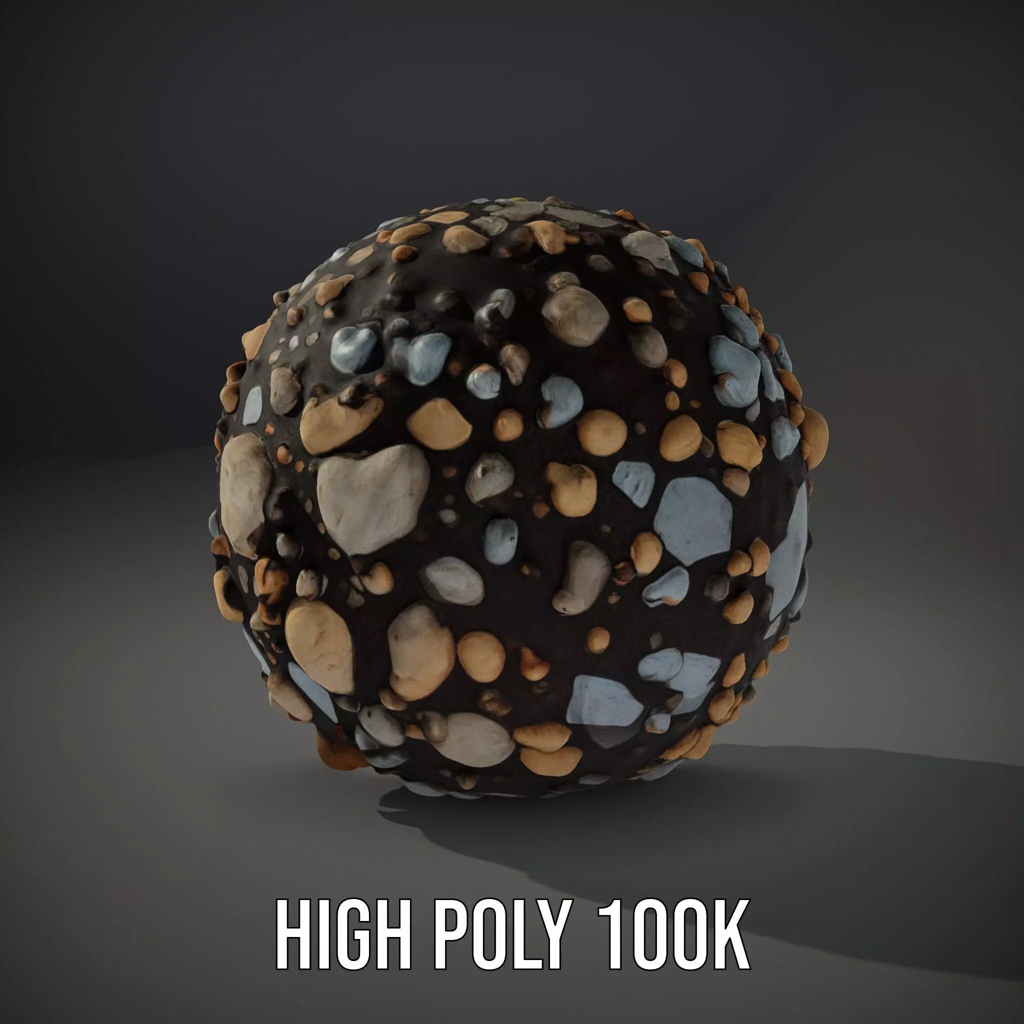 Textured Pebble Sphere model pack Texture_10