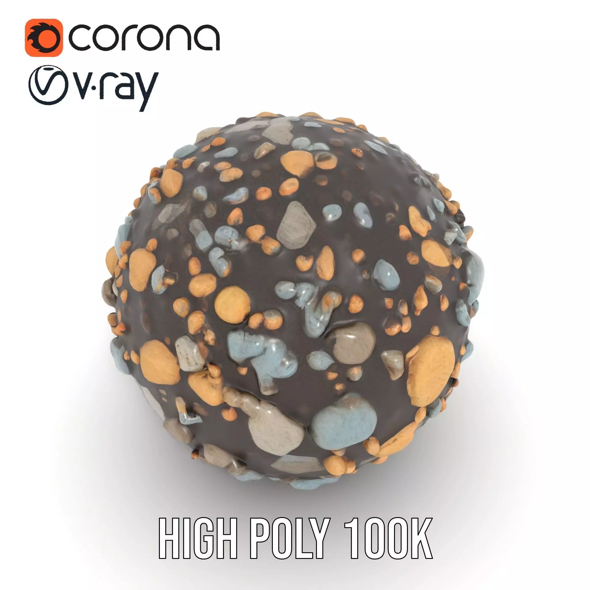 Textured Pebble Sphere model pack Texture_26