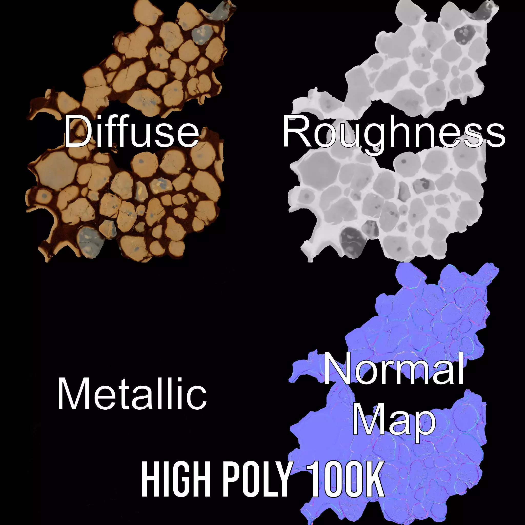 Cracked Stone Texture model pack Texture_3