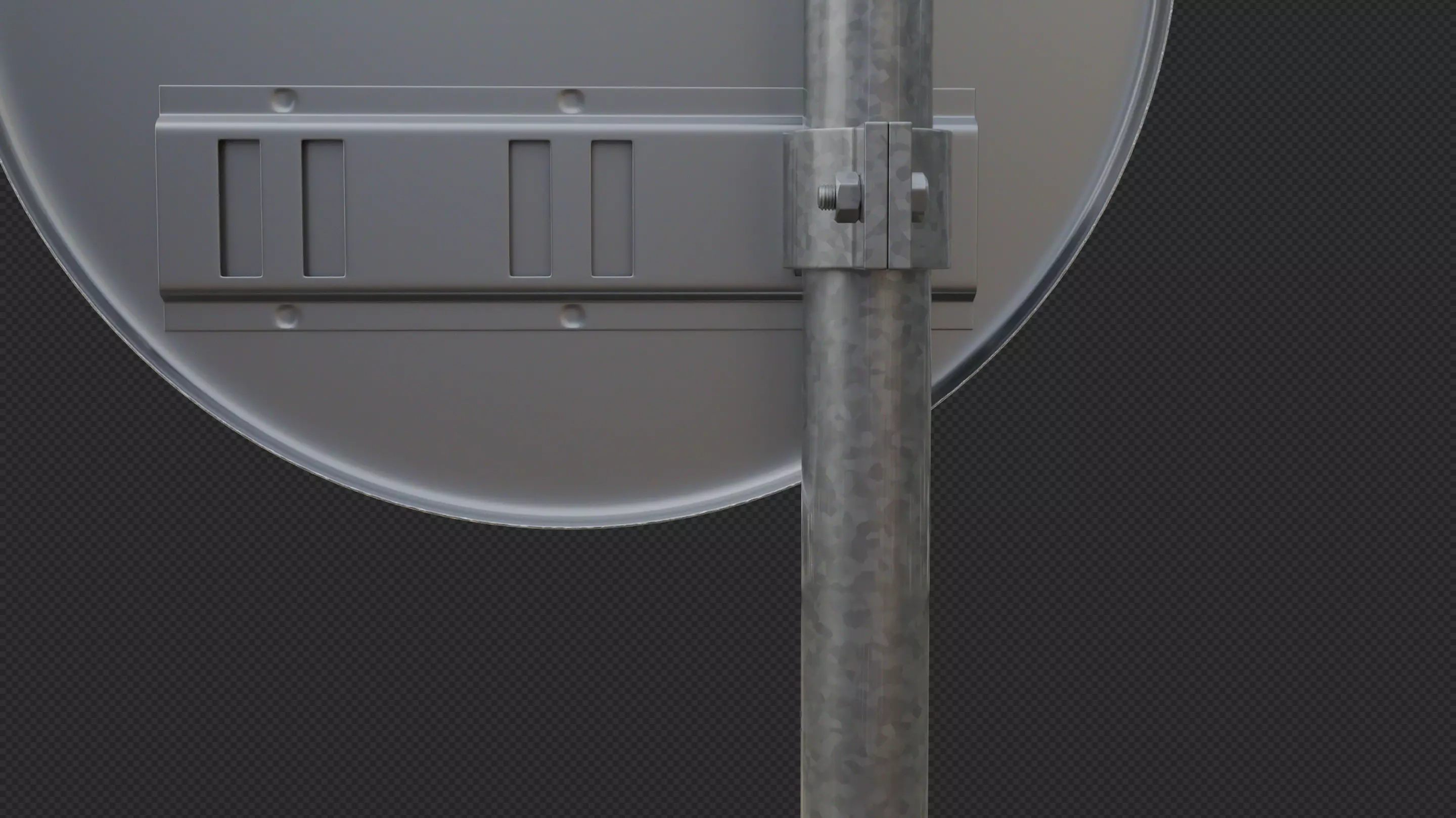 Tokyo Road Sign Cycle Low-poly 3D model_9