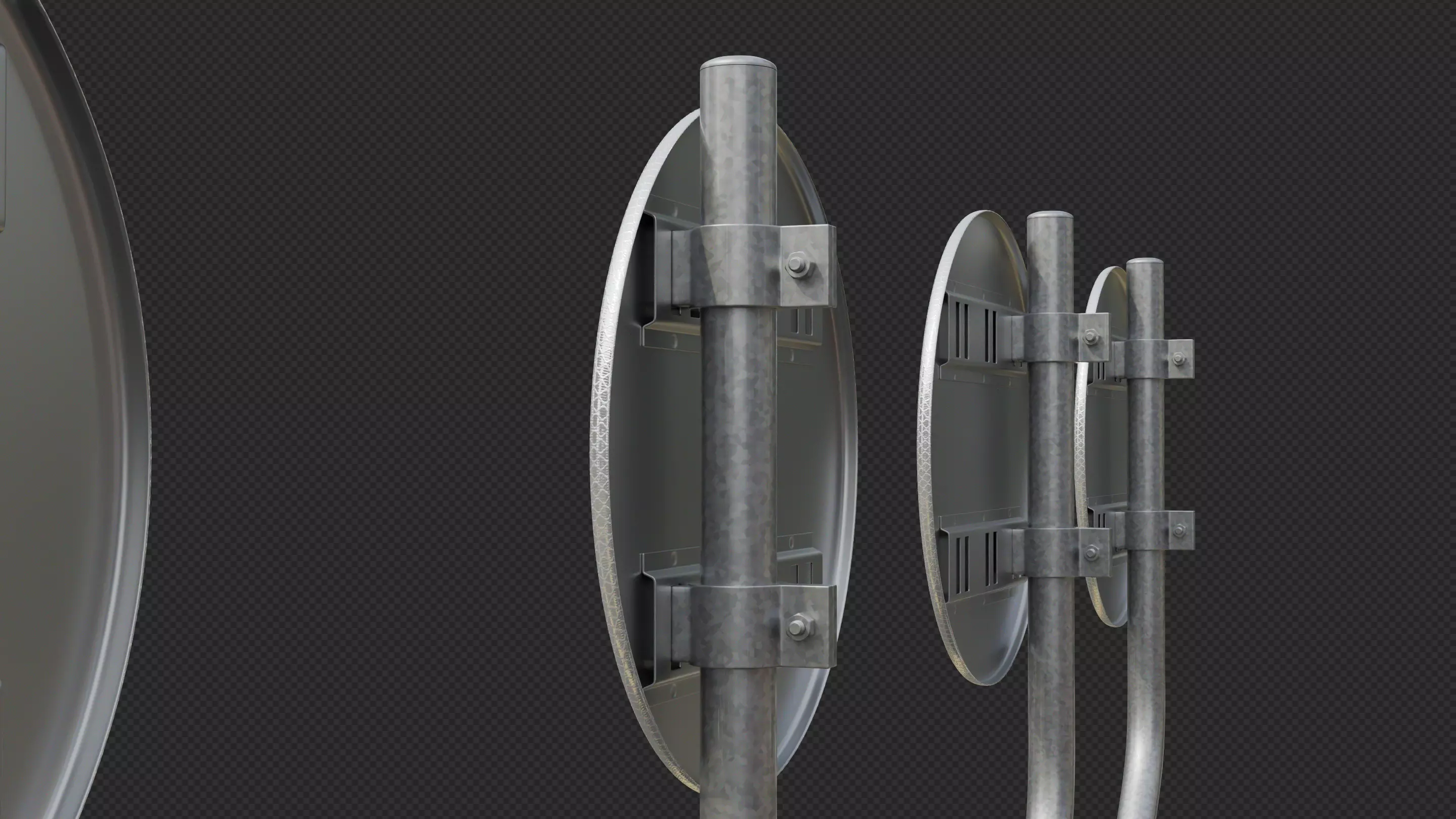 Tokyo Road Sign Cycle Low-poly 3D model_3