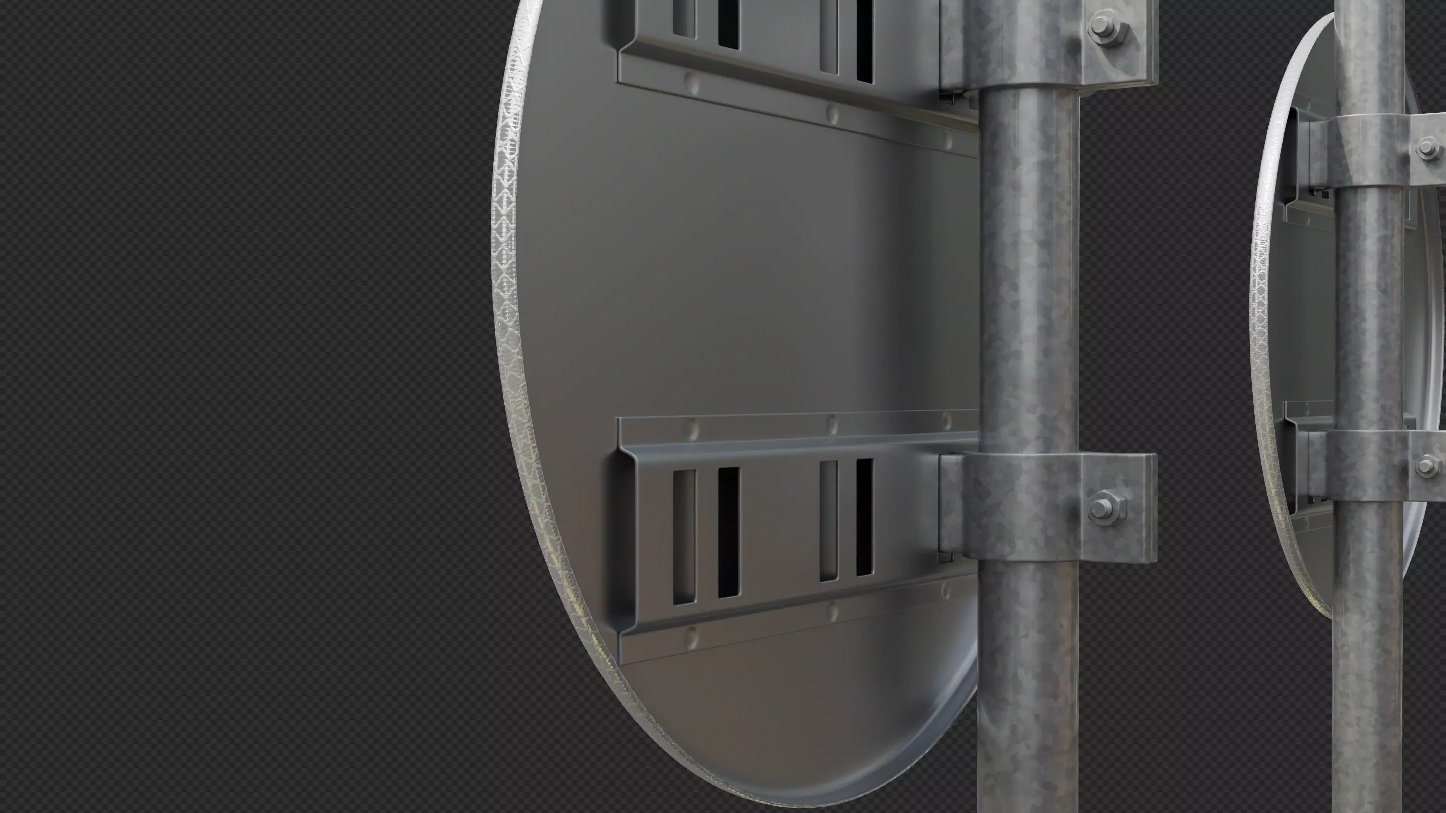 Tokyo Road Sign Cycle Low-poly 3D model_5