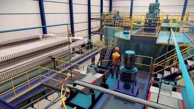 Processing plant - gold leaching