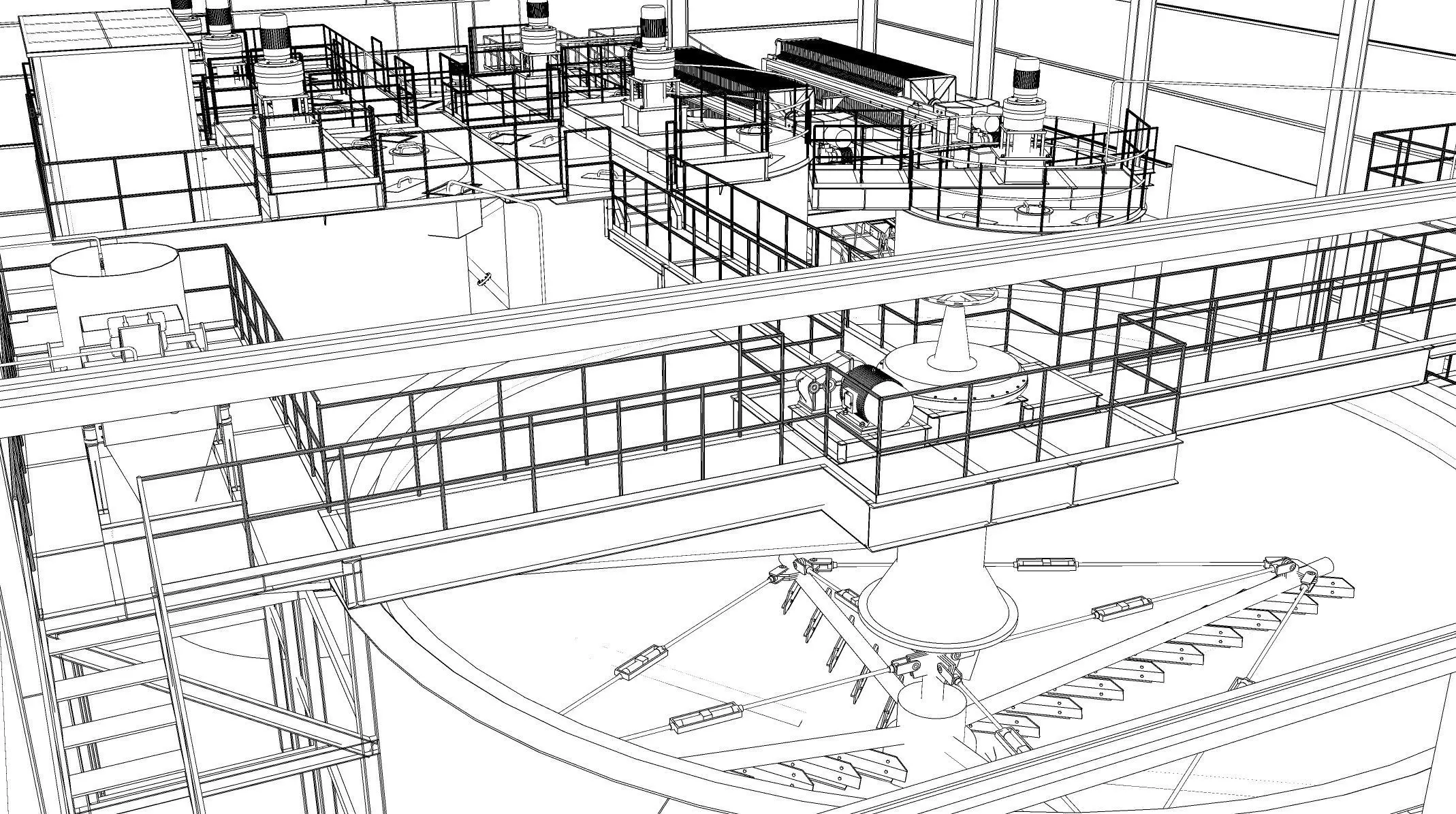 Processing plant - gold leaching 3D model_6