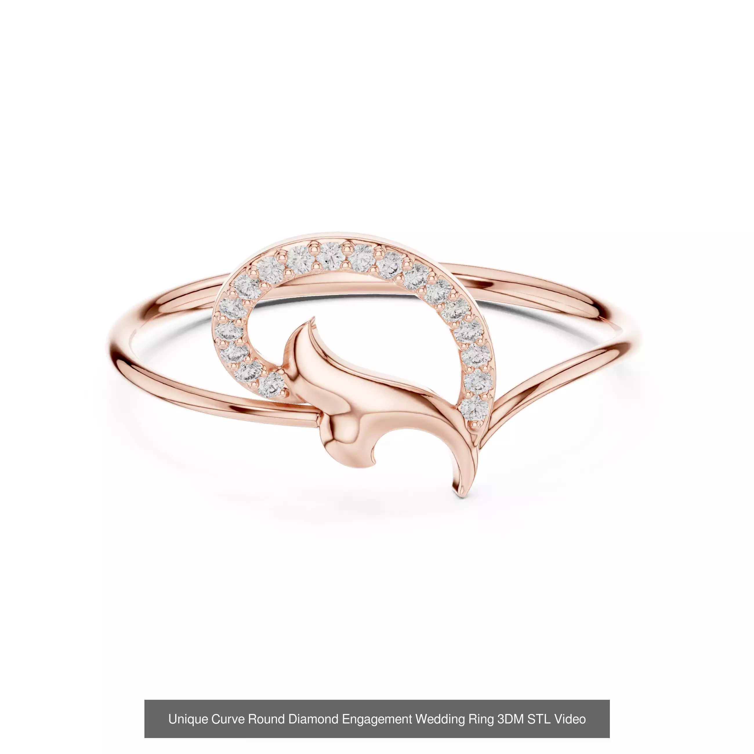 363 Cluster Woman Rings 3DM STL OBJ FBX with 3 COLOR Video 3D Model Collection_60